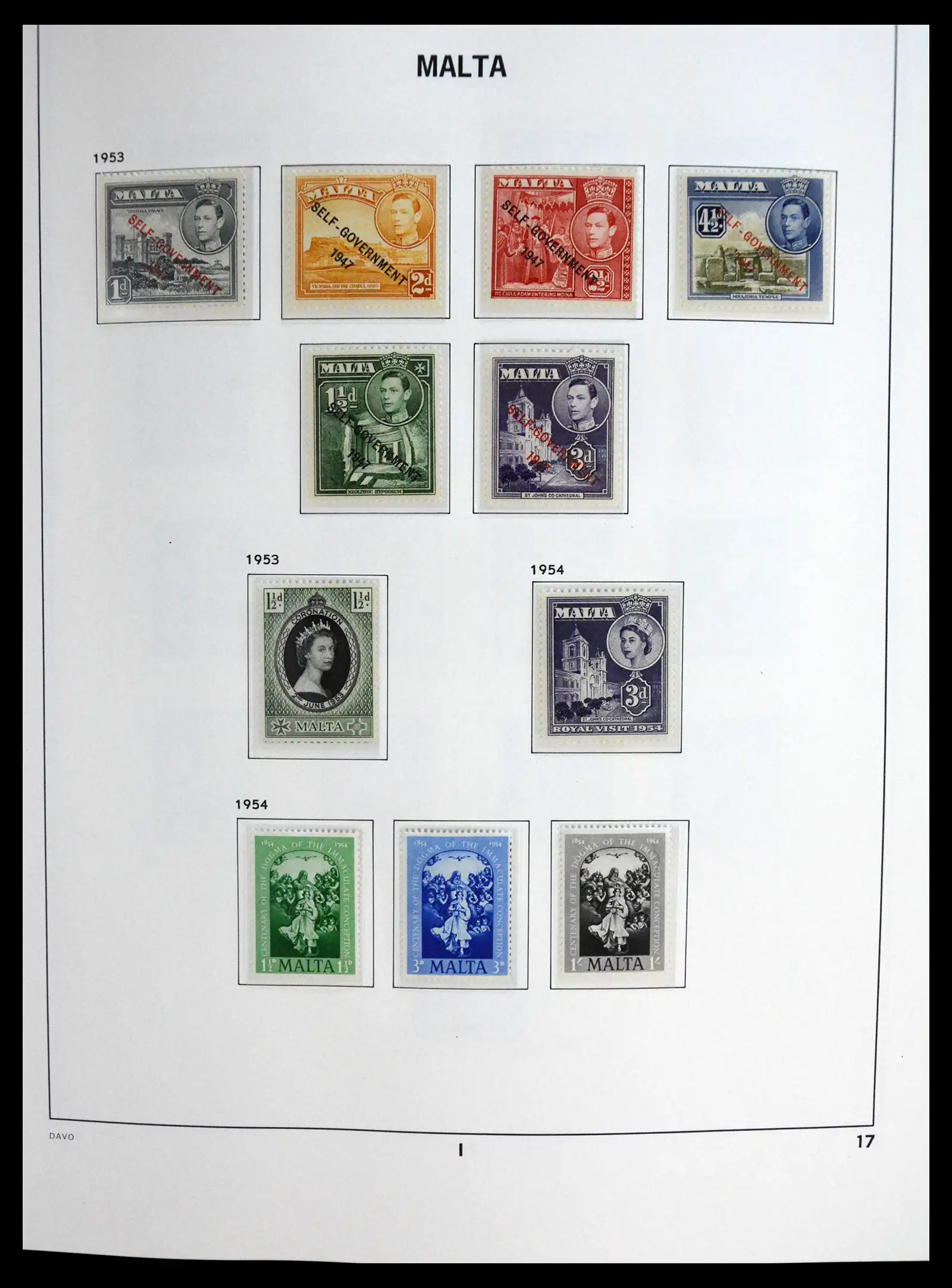 41223 0017 - Stamp collection 41223 Malta 1863-2024!!