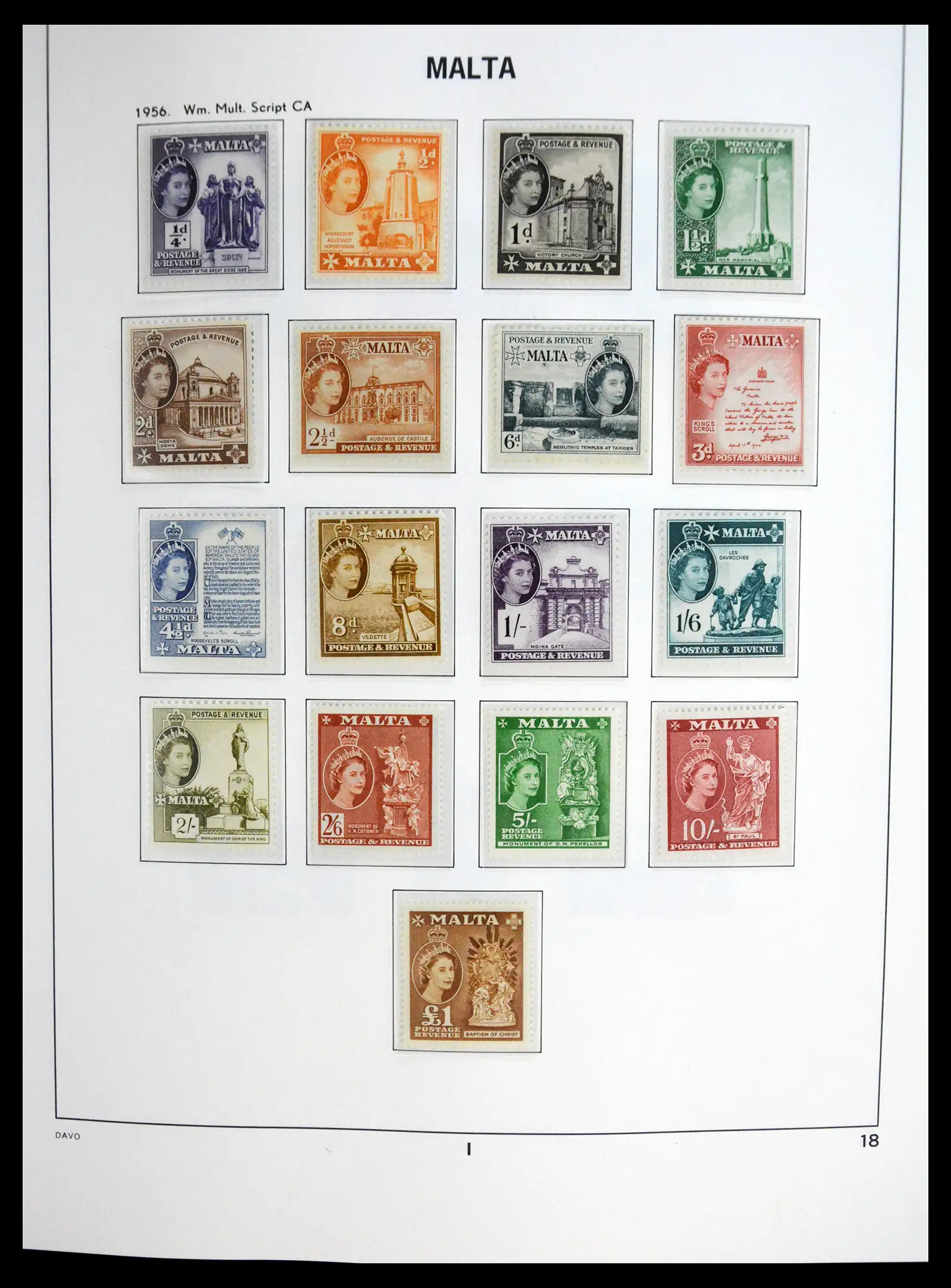 41223 0018 - Stamp collection 41223 Malta 1863-2024!!