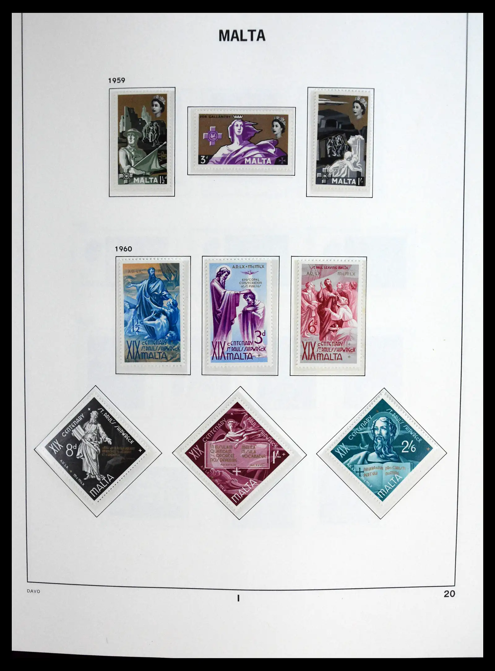 41223 0020 - Stamp collection 41223 Malta 1863-2024!!