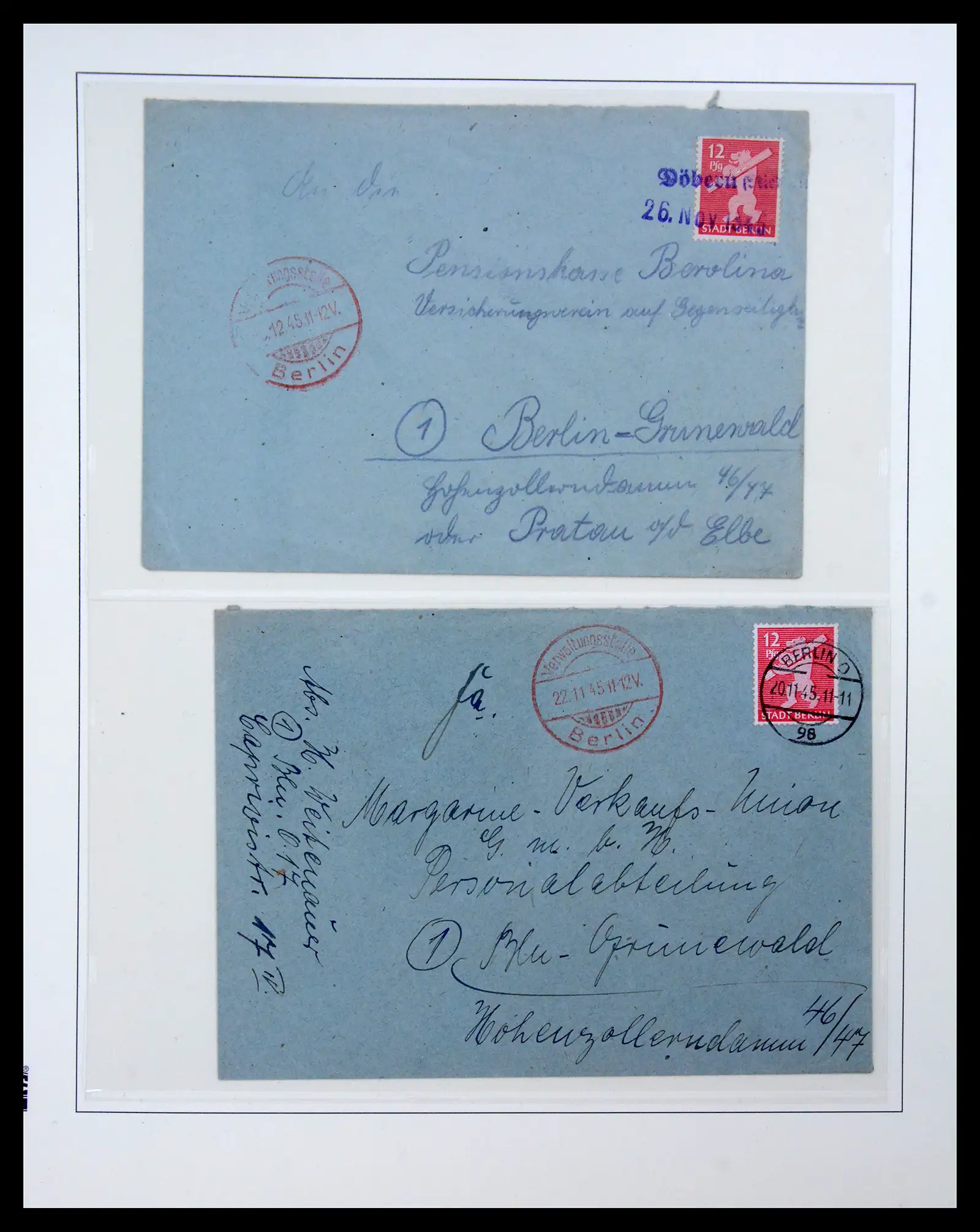 41224 0004 - Postzegelverzameling 41224 Duitsland sovjet zone covers 1945-1949.