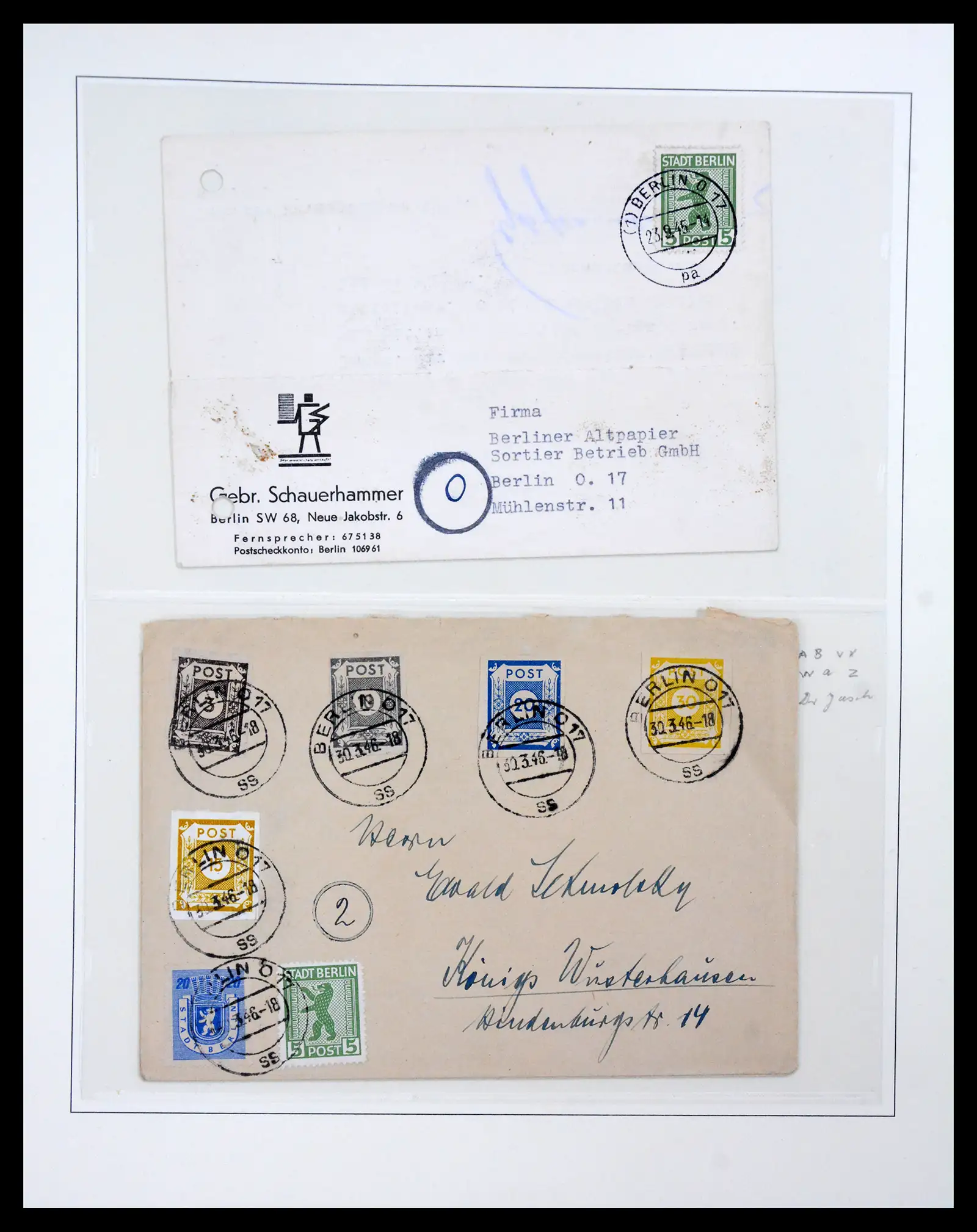 41224 0005 - Postzegelverzameling 41224 Duitsland sovjet zone covers 1945-1949.