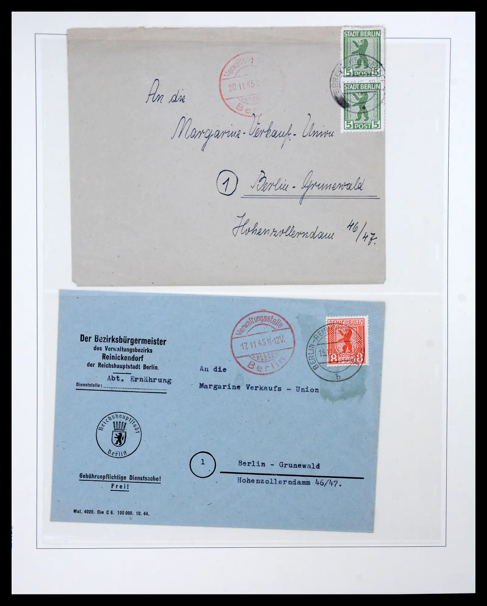 41224 0008 - Postzegelverzameling 41224 Duitsland sovjet zone covers 1945-1949.