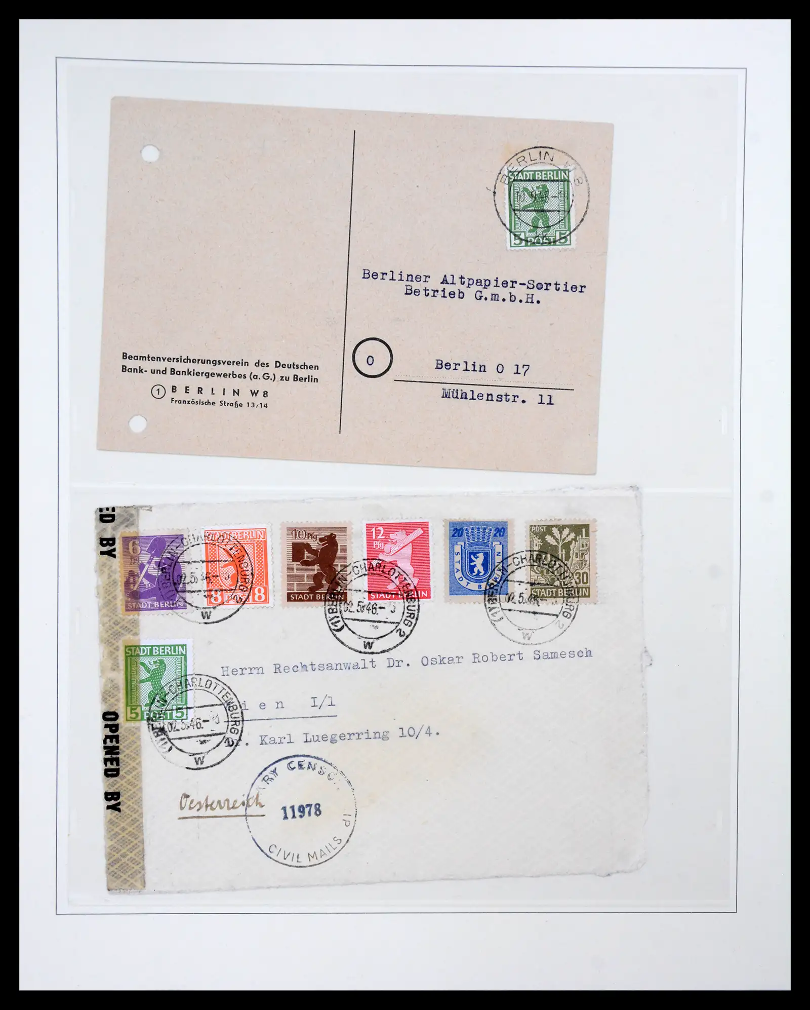 41224 0010 - Postzegelverzameling 41224 Duitsland sovjet zone covers 1945-1949.