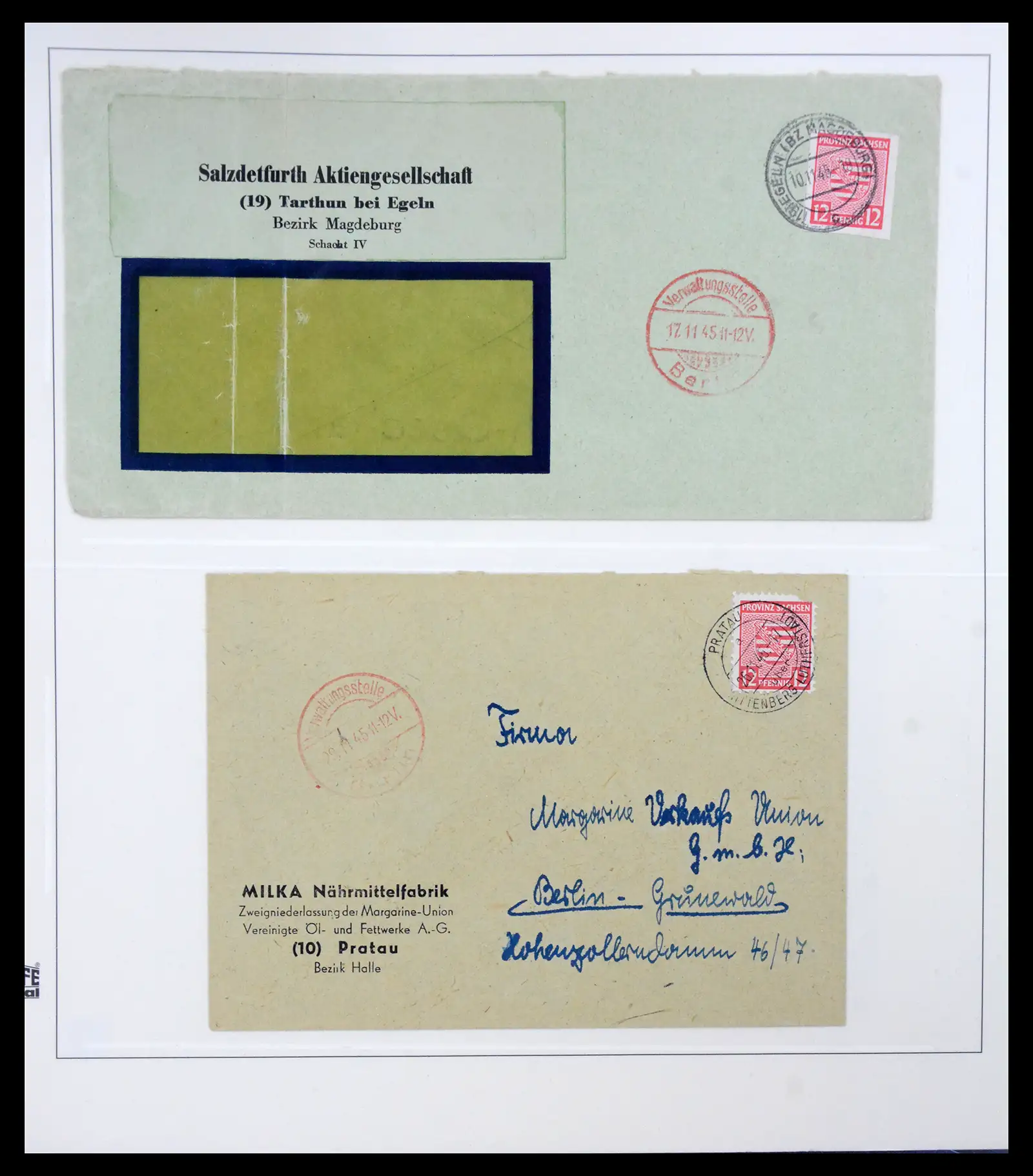 41224 0012 - Postzegelverzameling 41224 Duitsland sovjet zone covers 1945-1949.