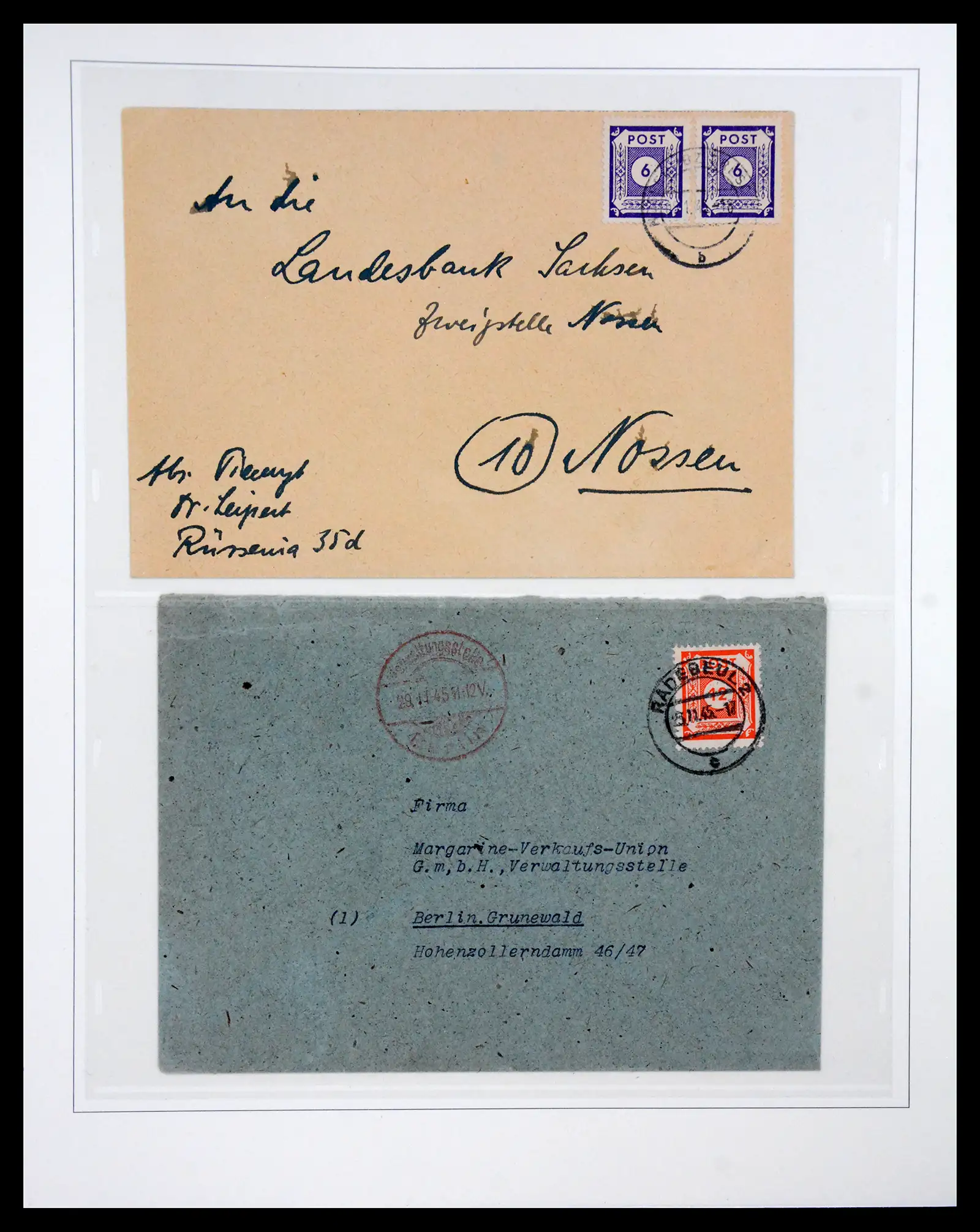41224 0015 - Postzegelverzameling 41224 Duitsland sovjet zone covers 1945-1949.