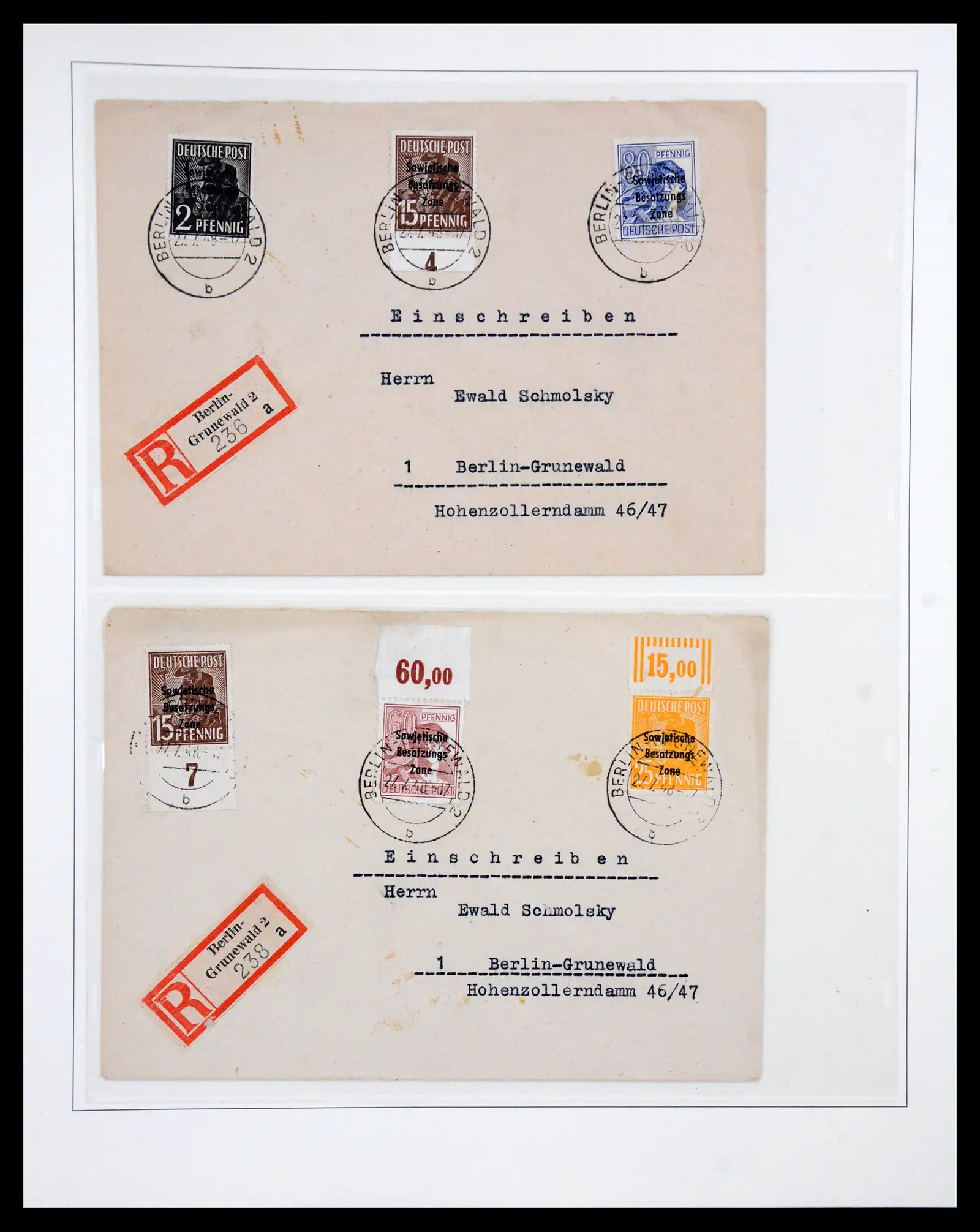 41224 0018 - Postzegelverzameling 41224 Duitsland sovjet zone covers 1945-1949.