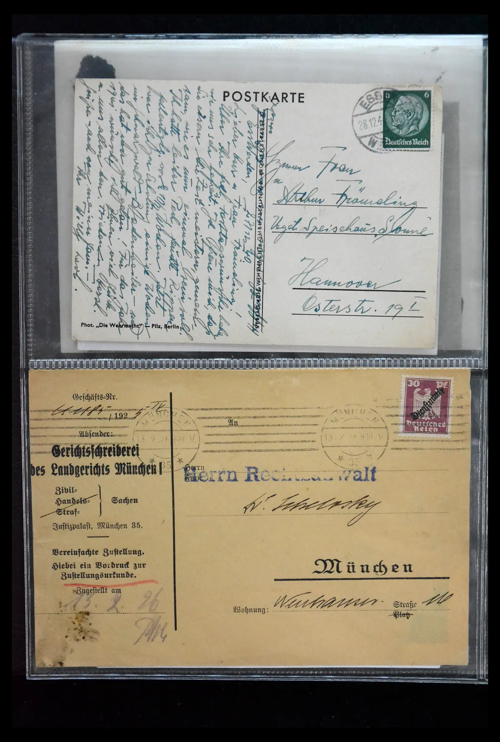 41226 0006 - Postzegelverzameling 41226 Duitse Reich brieven 1930-1945.