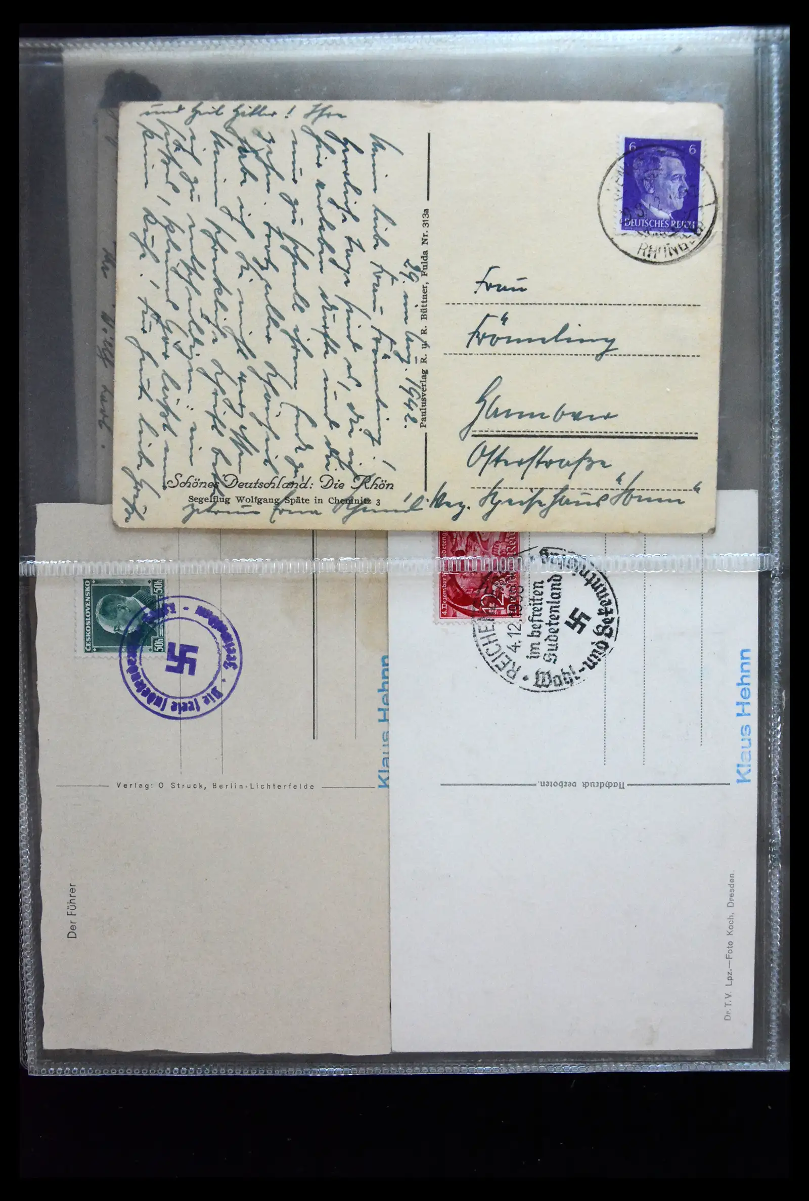 41226 0012 - Postzegelverzameling 41226 Duitse Reich brieven 1930-1945.