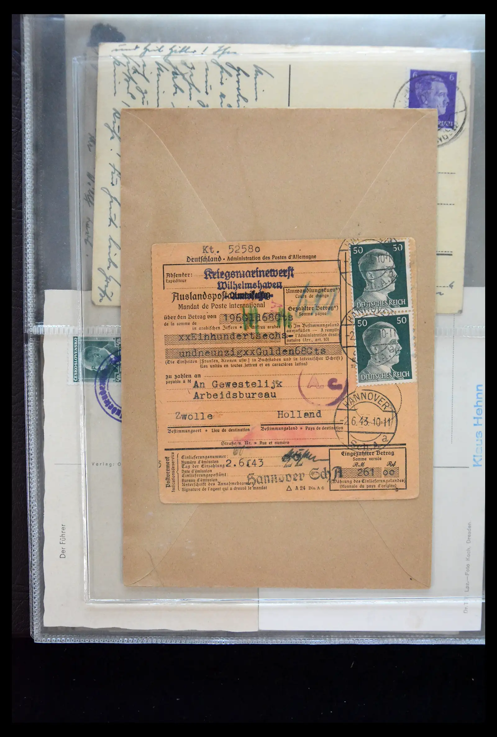 41226 0014 - Postzegelverzameling 41226 Duitse Reich brieven 1930-1945.