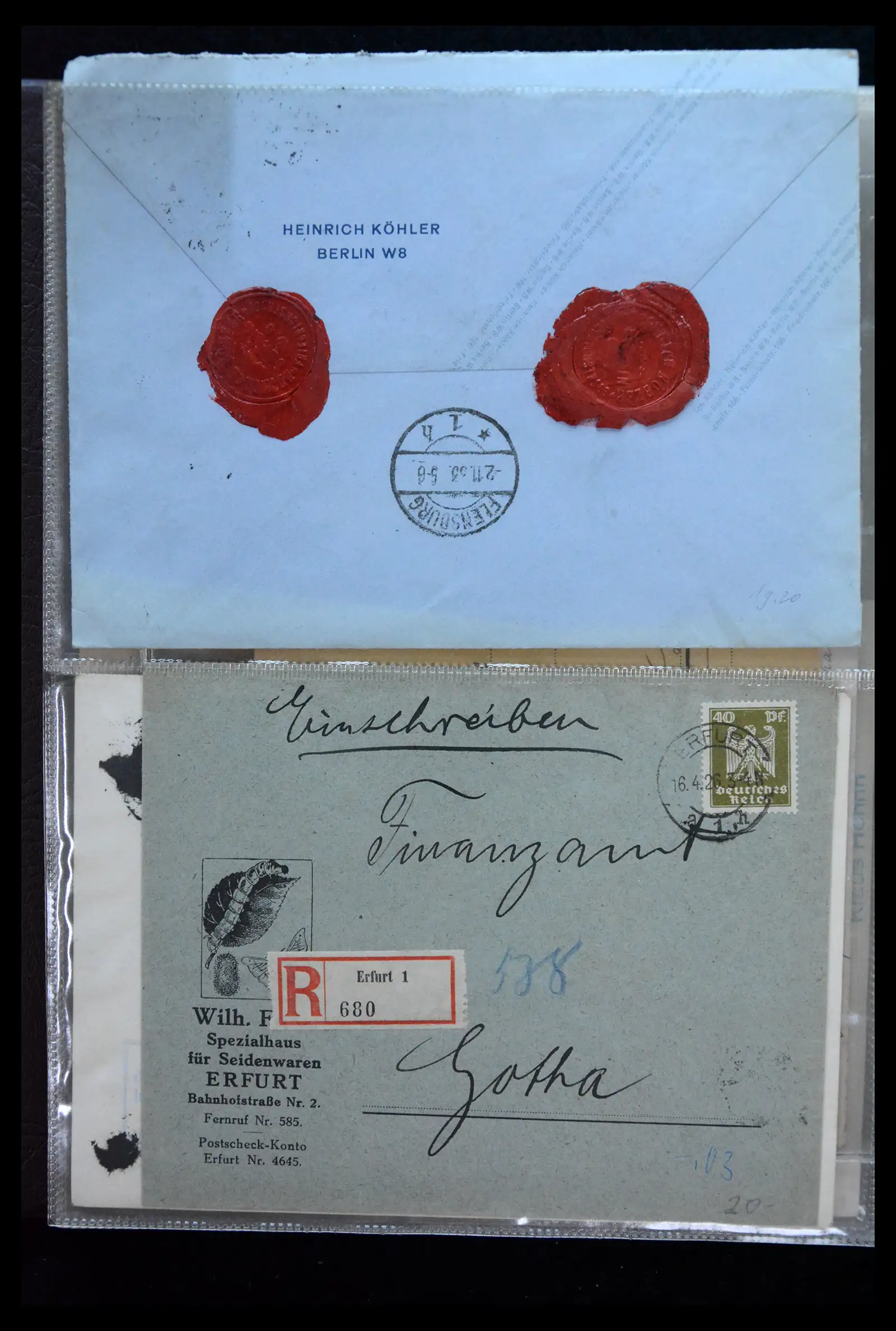 41226 0018 - Postzegelverzameling 41226 Duitse Reich brieven 1930-1945.