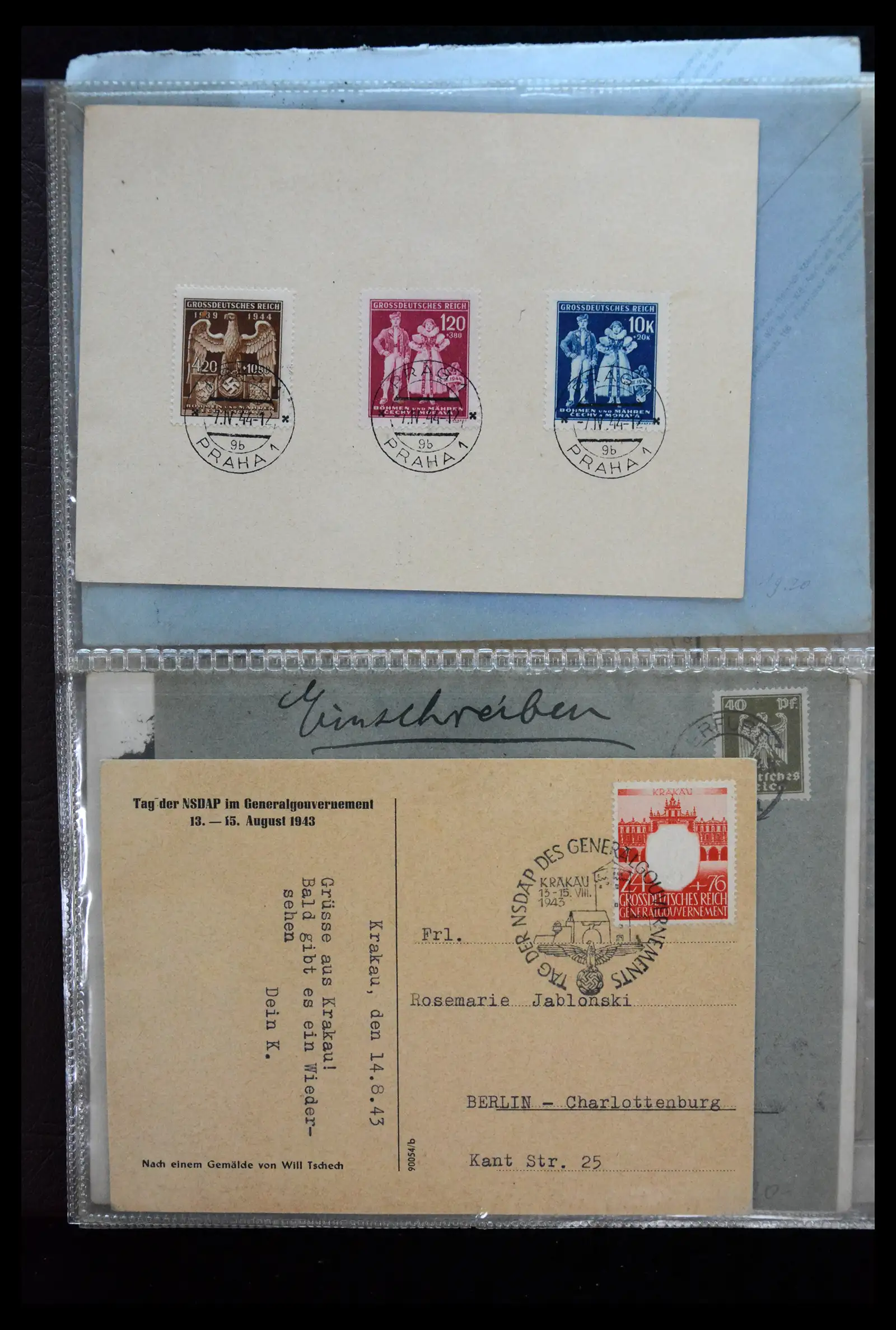 41226 0020 - Postzegelverzameling 41226 Duitse Reich brieven 1930-1945.