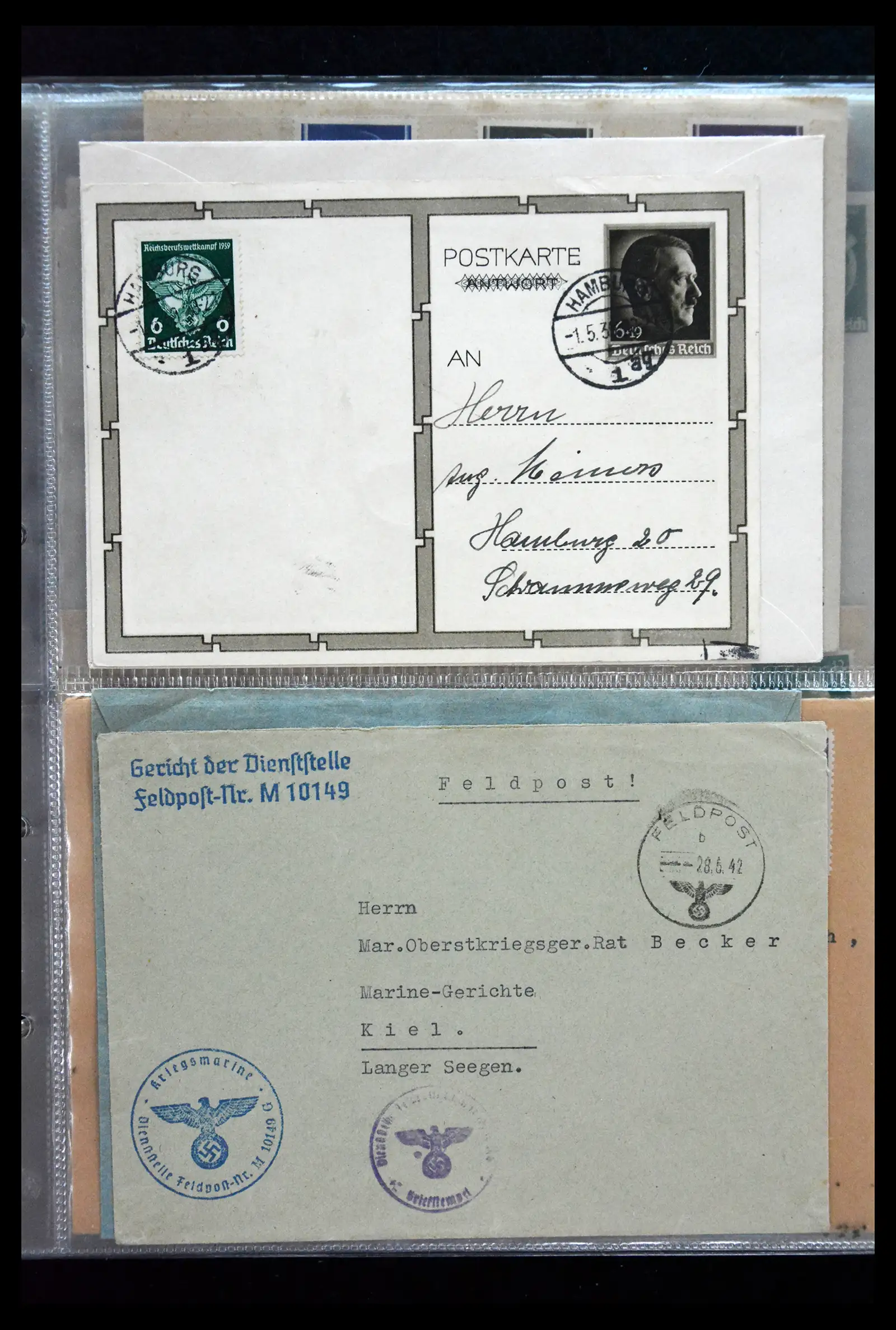 41226 0025 - Postzegelverzameling 41226 Duitse Reich brieven 1930-1945.