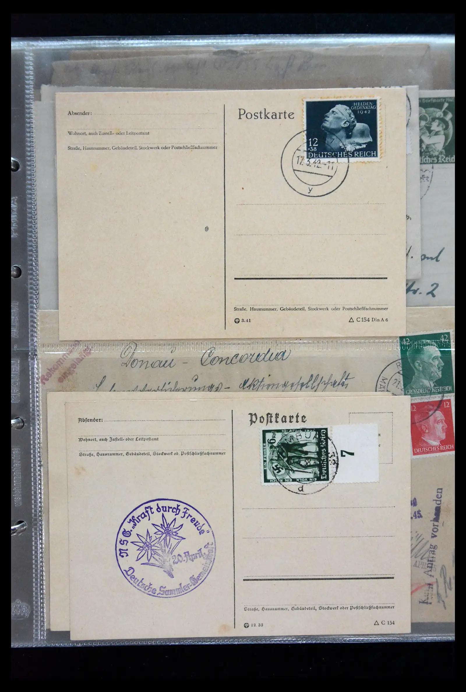 41226 0028 - Postzegelverzameling 41226 Duitse Reich brieven 1930-1945.