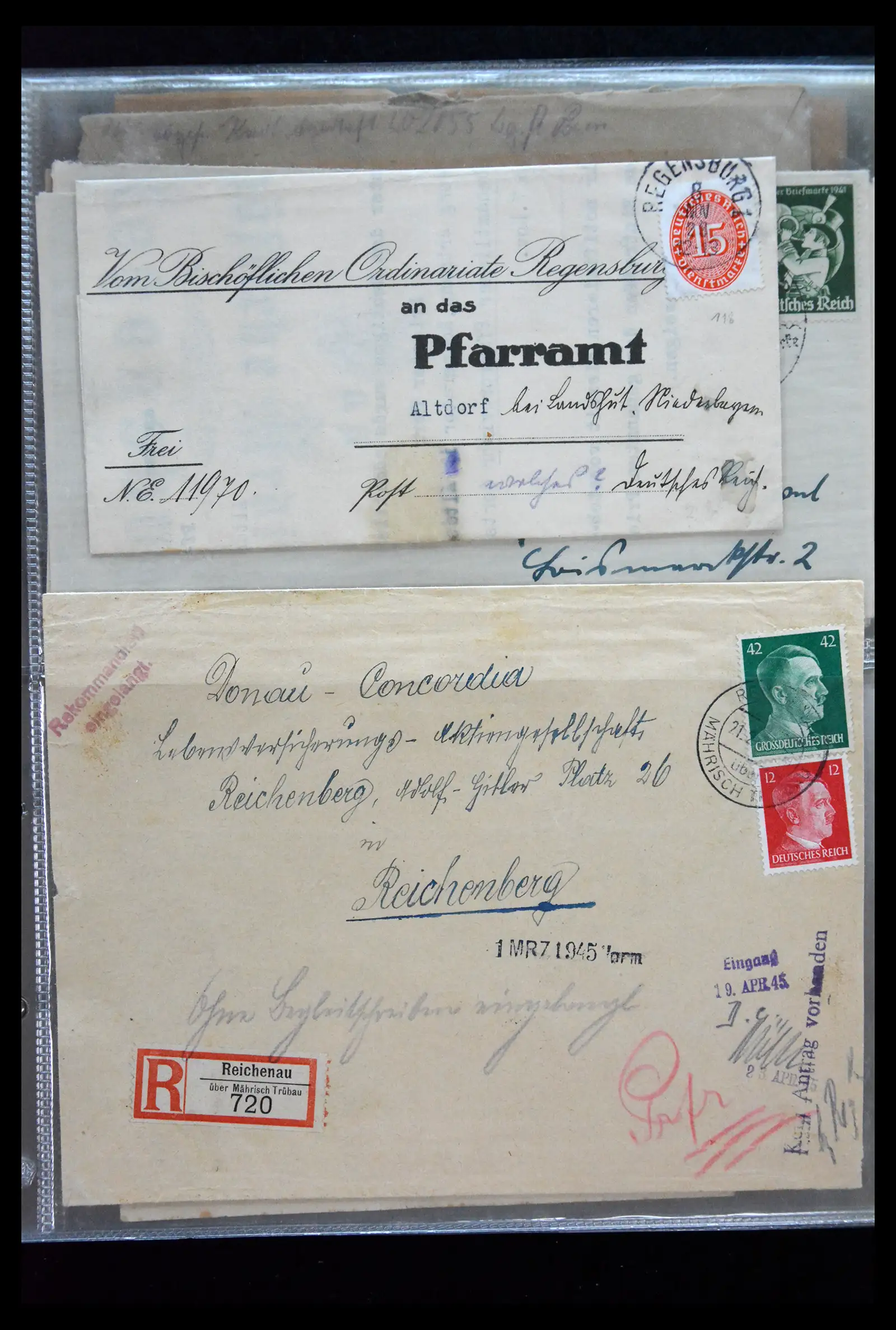 41226 0030 - Postzegelverzameling 41226 Duitse Reich brieven 1930-1945.