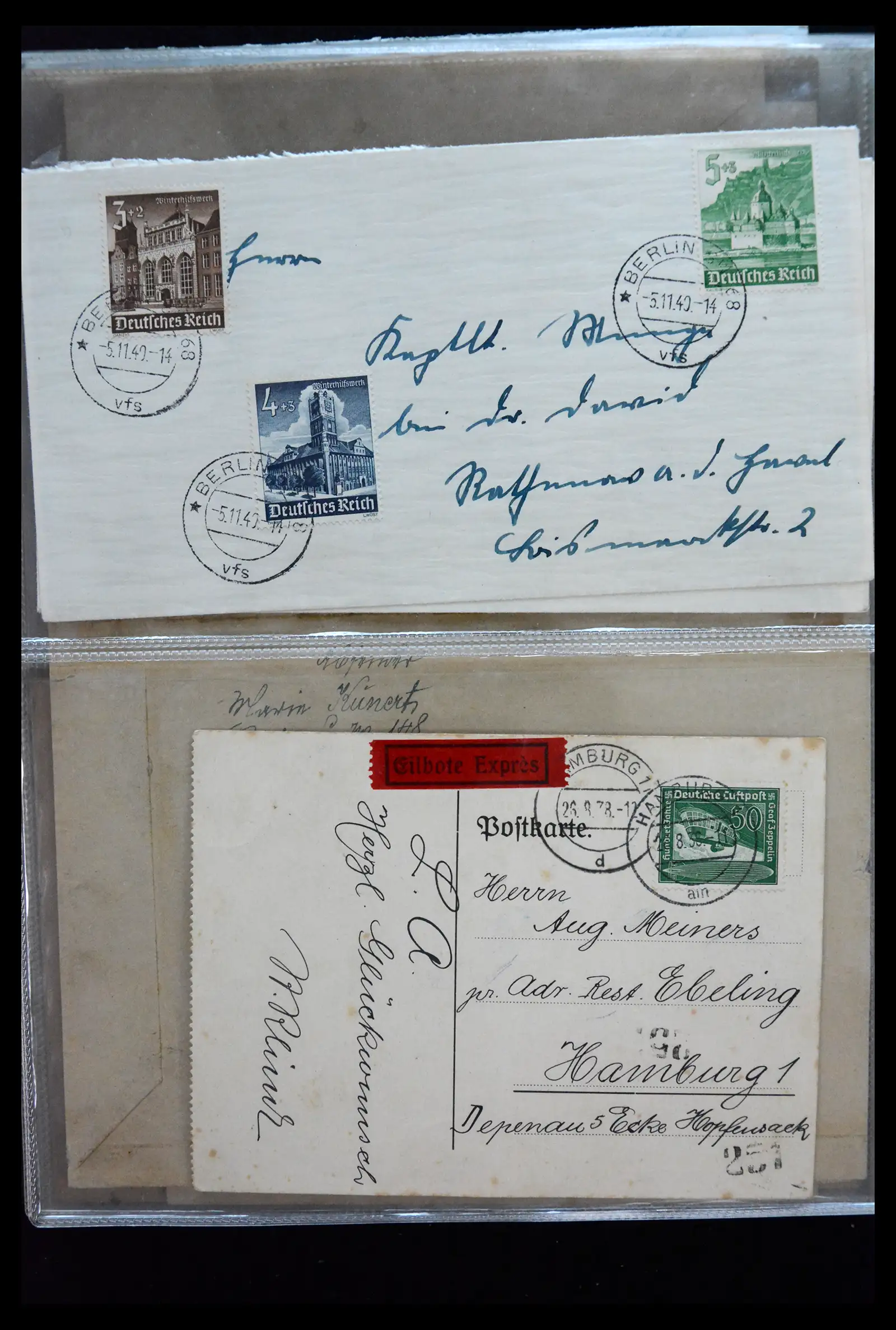 41226 0032 - Postzegelverzameling 41226 Duitse Reich brieven 1930-1945.