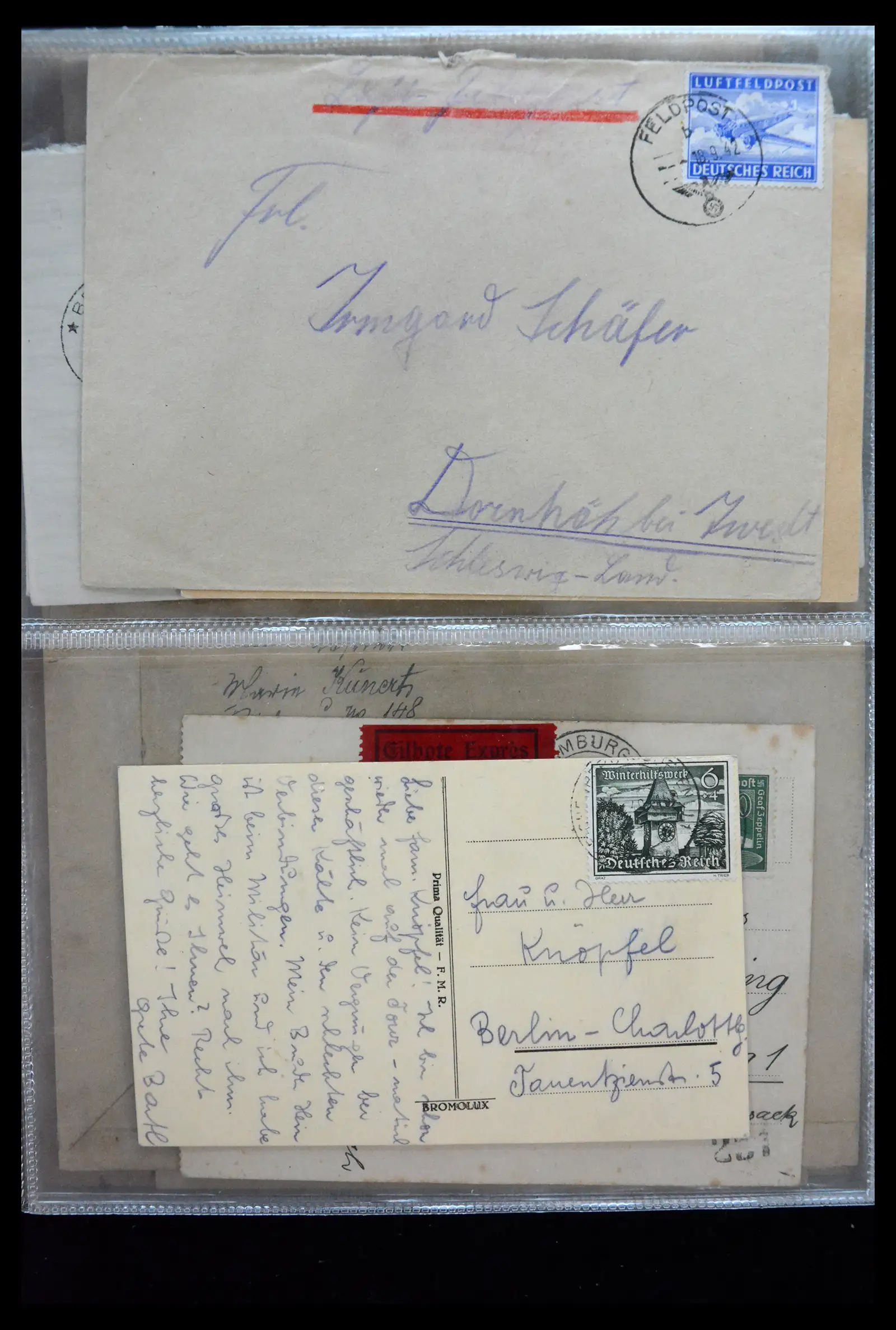 41226 0034 - Postzegelverzameling 41226 Duitse Reich brieven 1930-1945.