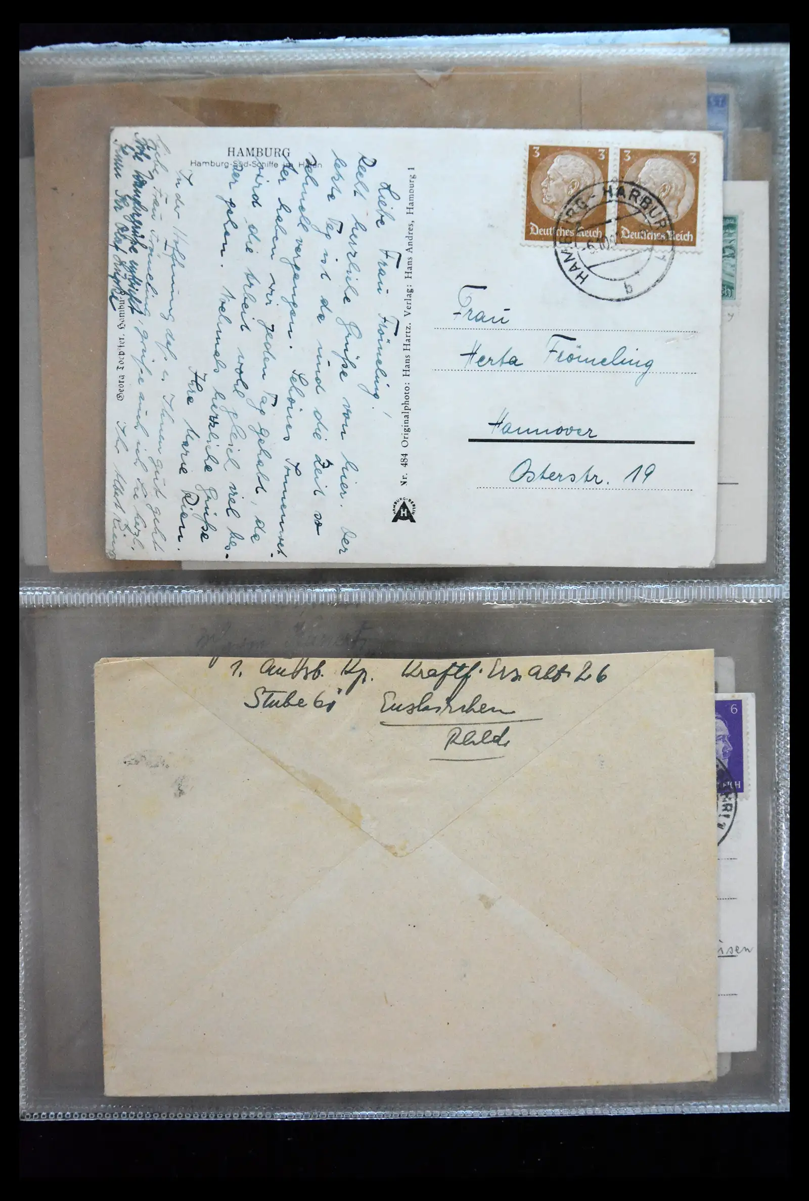 41226 0039 - Postzegelverzameling 41226 Duitse Reich brieven 1930-1945.
