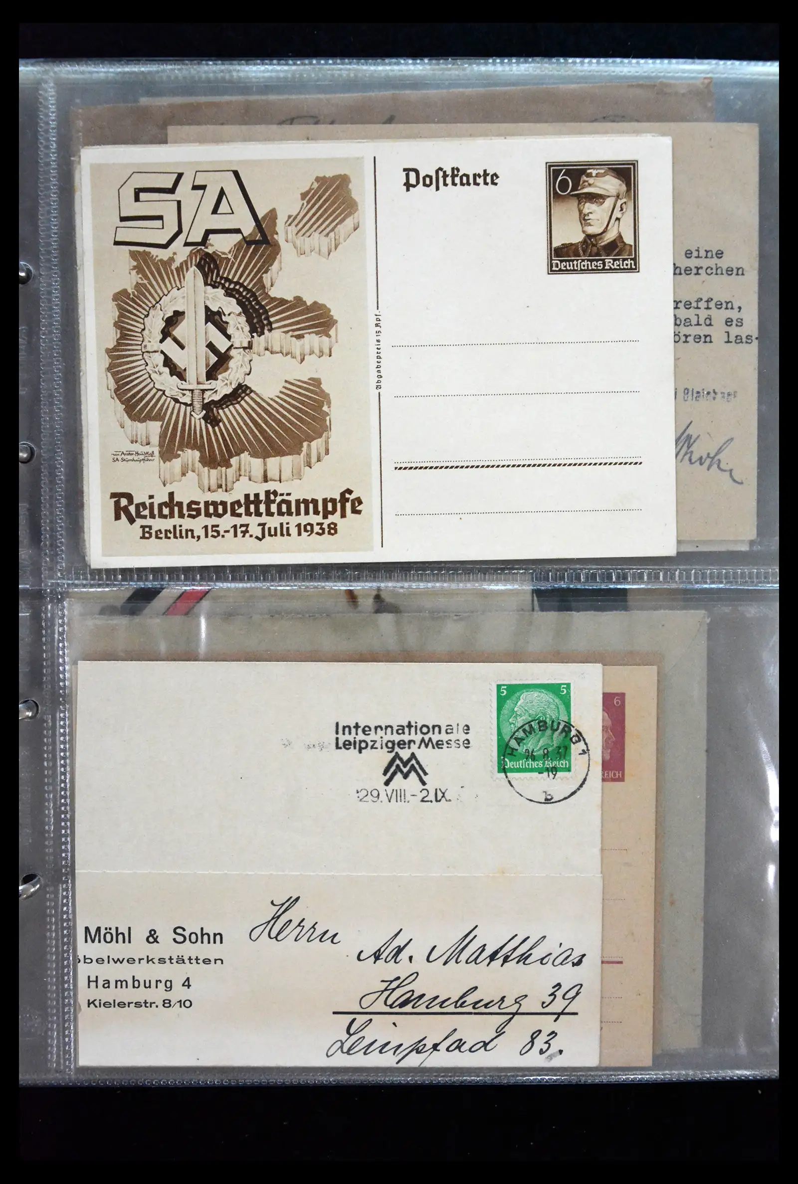 41226 0040 - Postzegelverzameling 41226 Duitse Reich brieven 1930-1945.