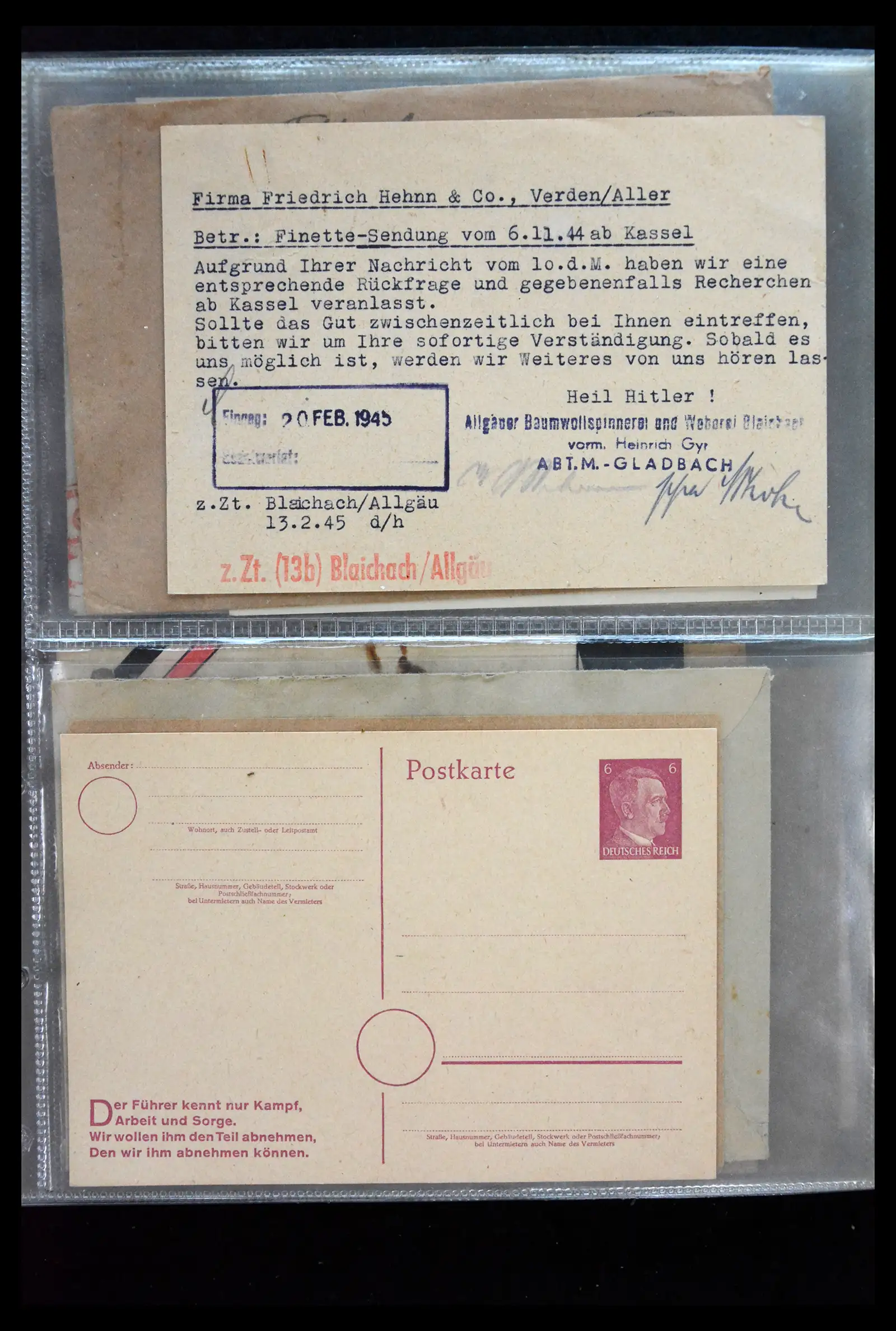 41226 0042 - Postzegelverzameling 41226 Duitse Reich brieven 1930-1945.