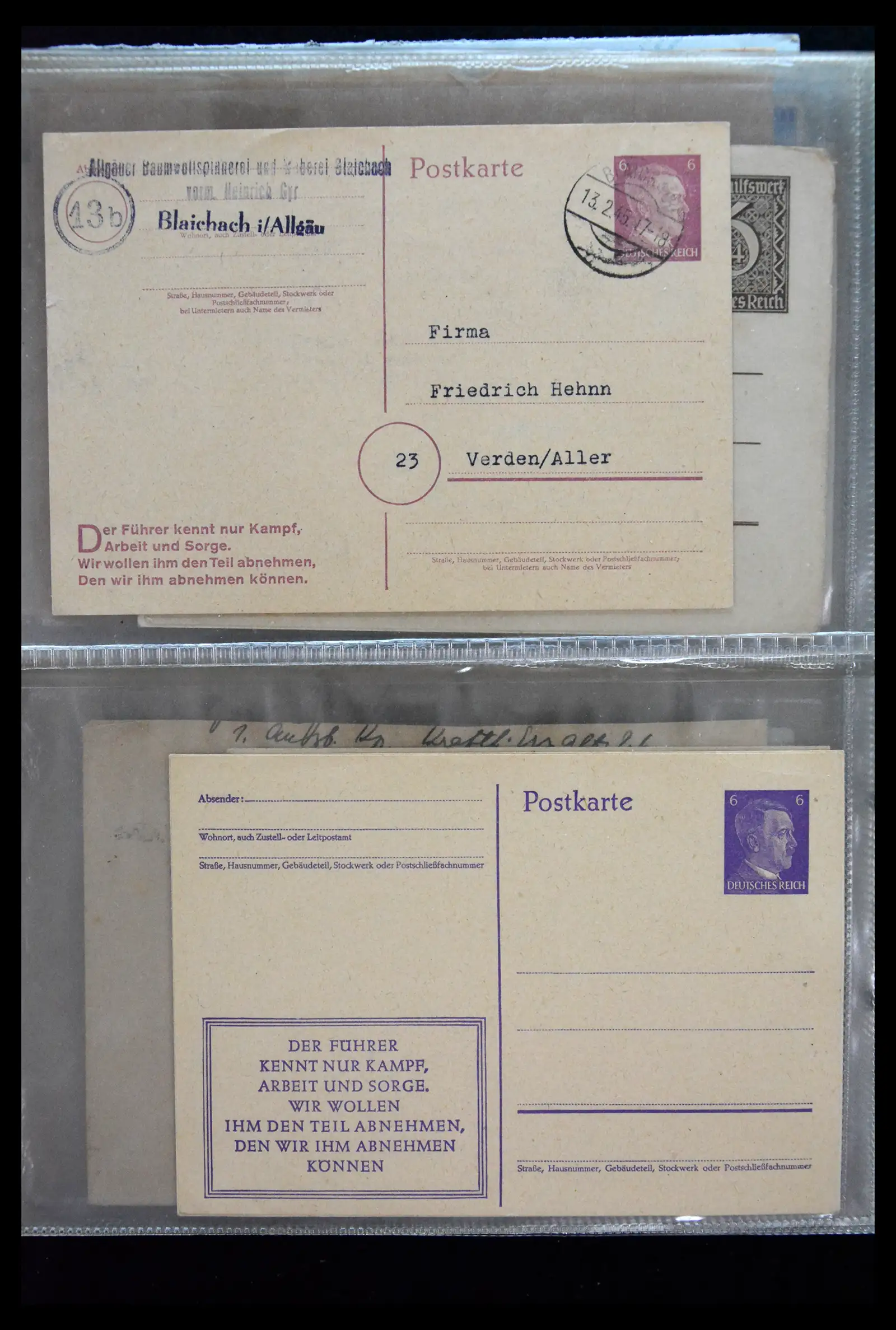 41226 0043 - Postzegelverzameling 41226 Duitse Reich brieven 1930-1945.