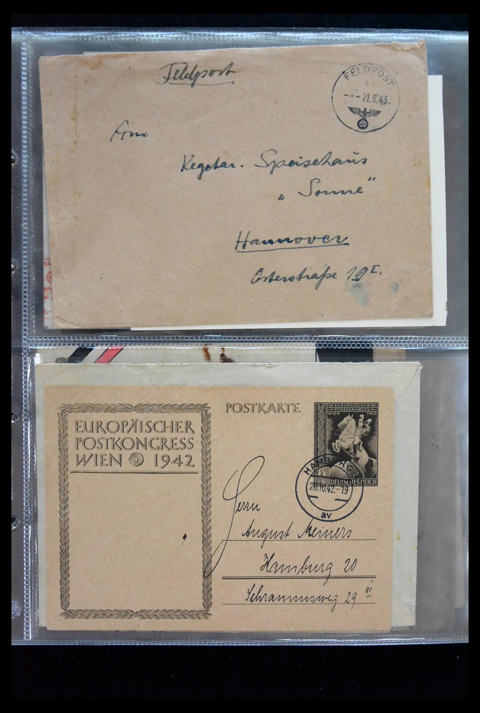 41226 0044 - Postzegelverzameling 41226 Duitse Reich brieven 1930-1945.