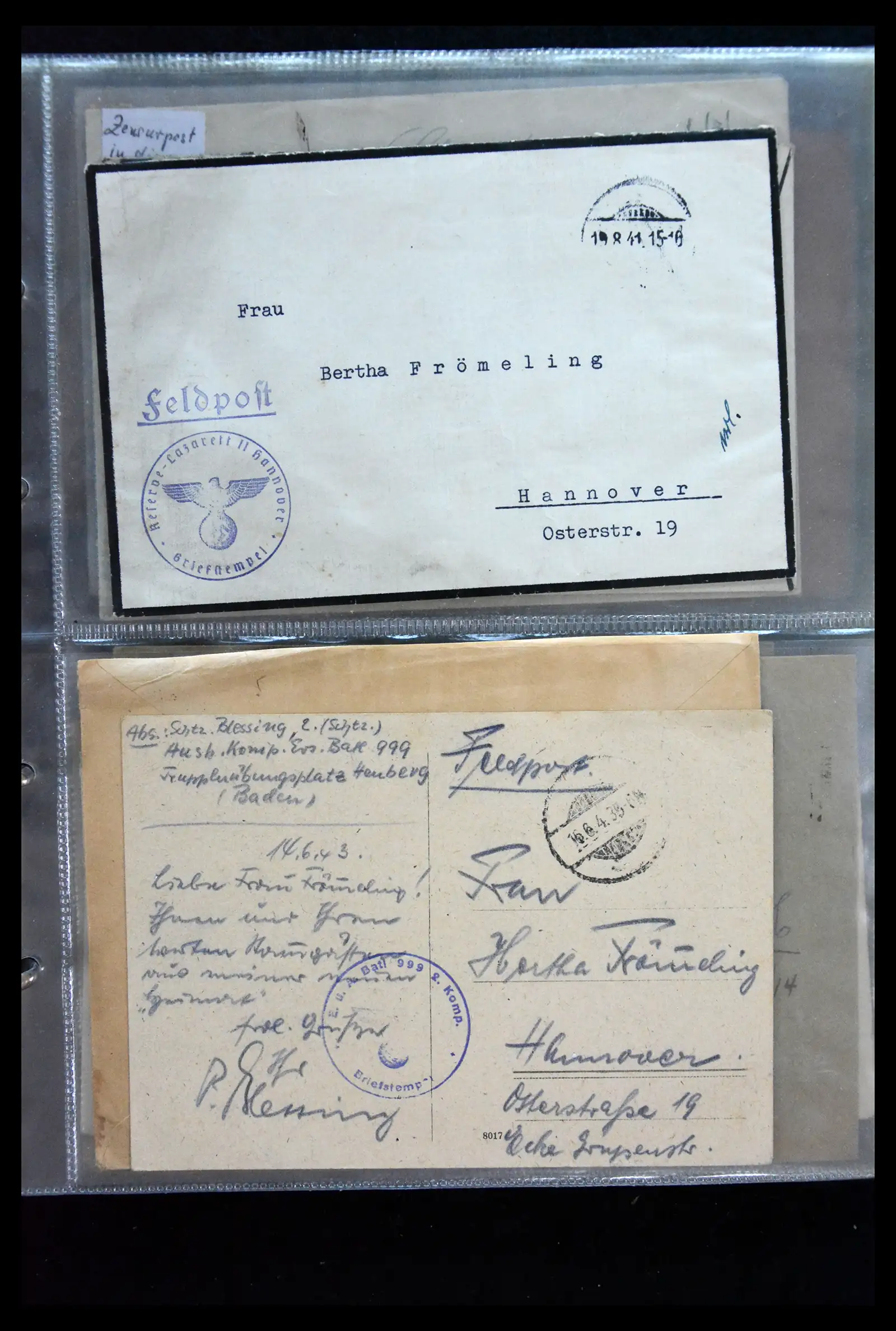 41226 0048 - Postzegelverzameling 41226 Duitse Reich brieven 1930-1945.