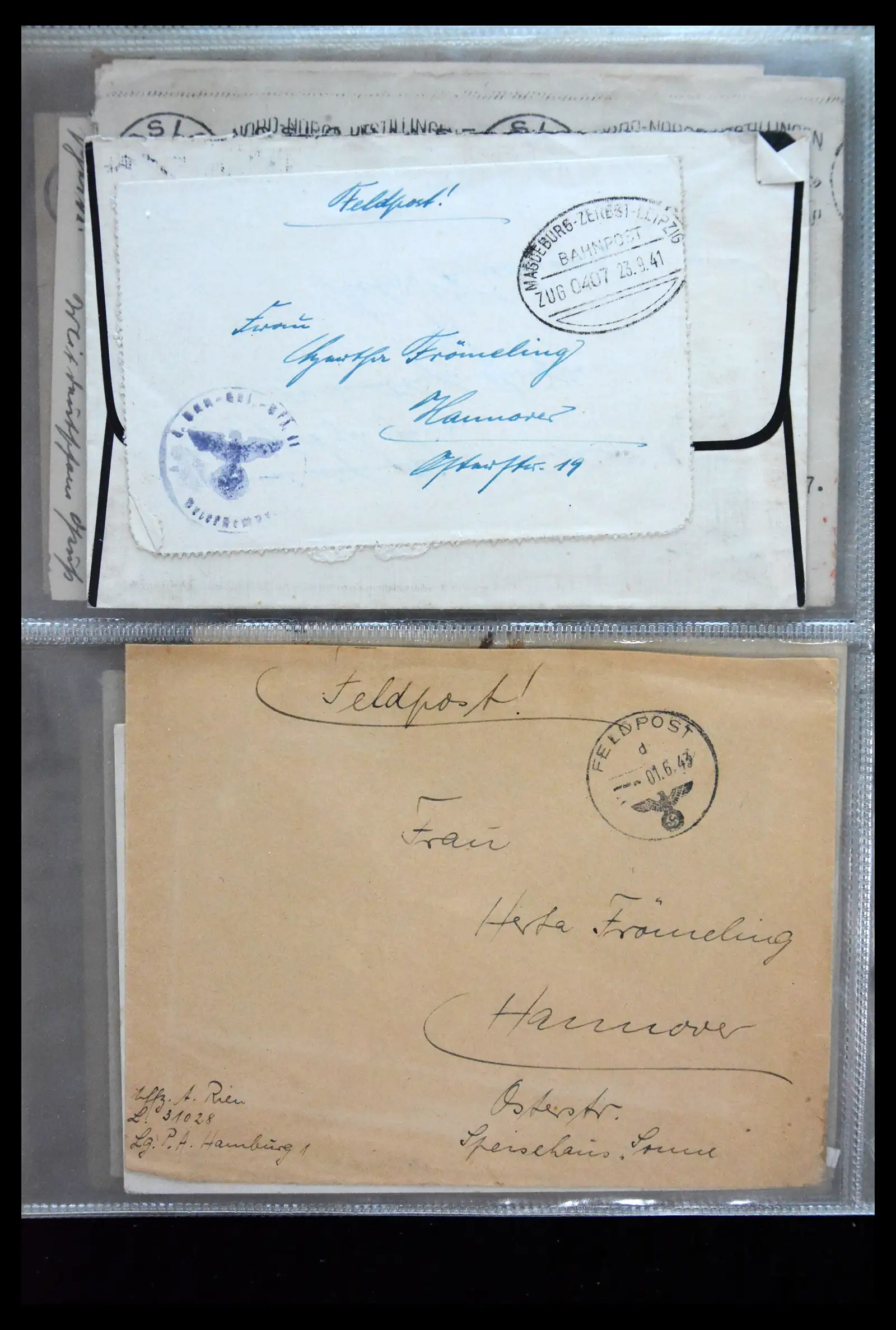 41226 0049 - Postzegelverzameling 41226 Duitse Reich brieven 1930-1945.