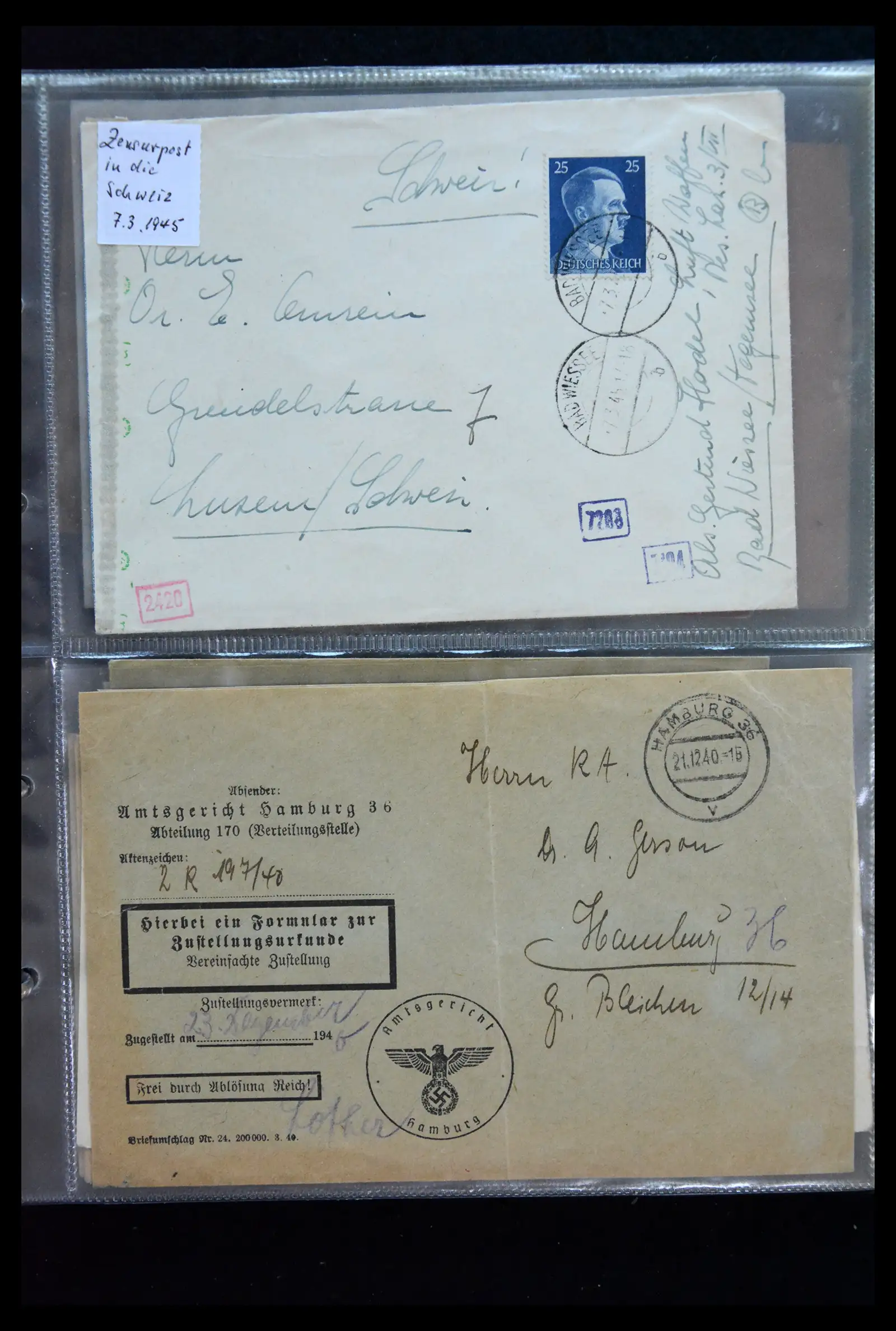 41226 0052 - Postzegelverzameling 41226 Duitse Reich brieven 1930-1945.