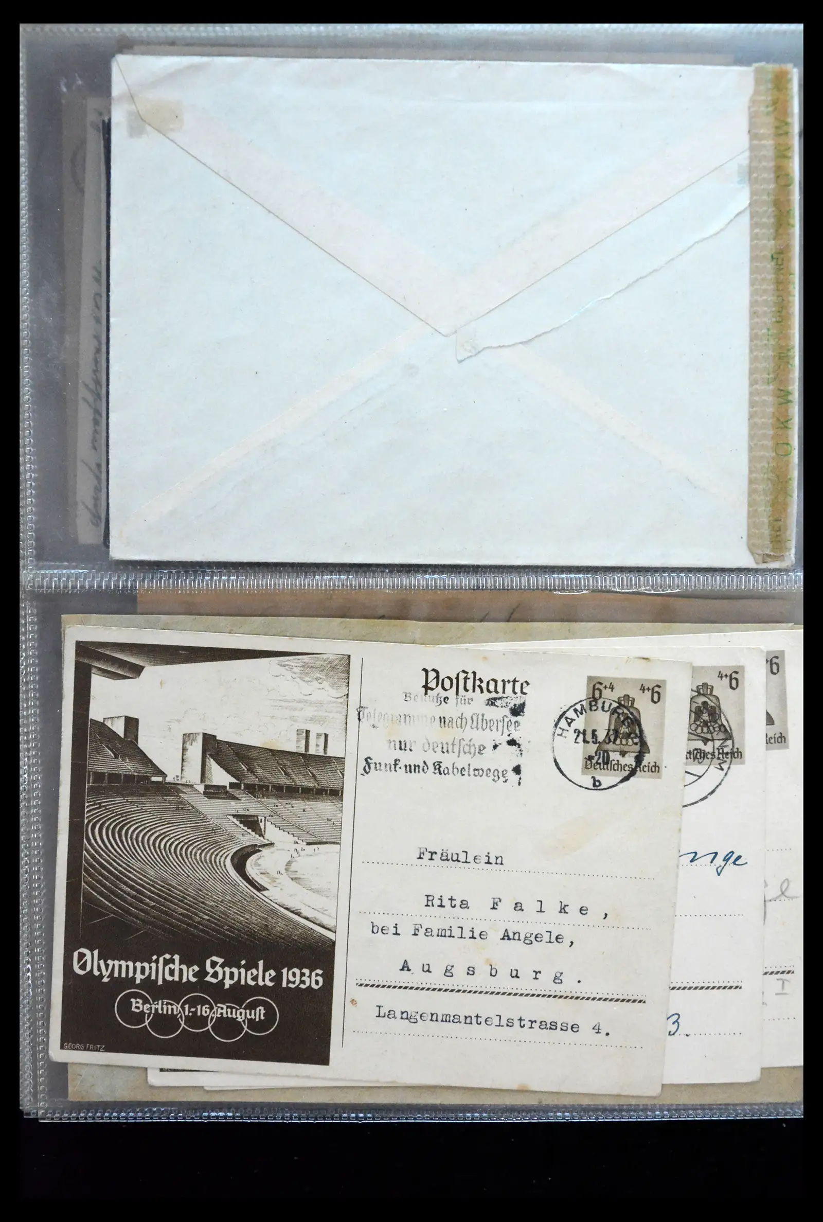 41226 0053 - Postzegelverzameling 41226 Duitse Reich brieven 1930-1945.