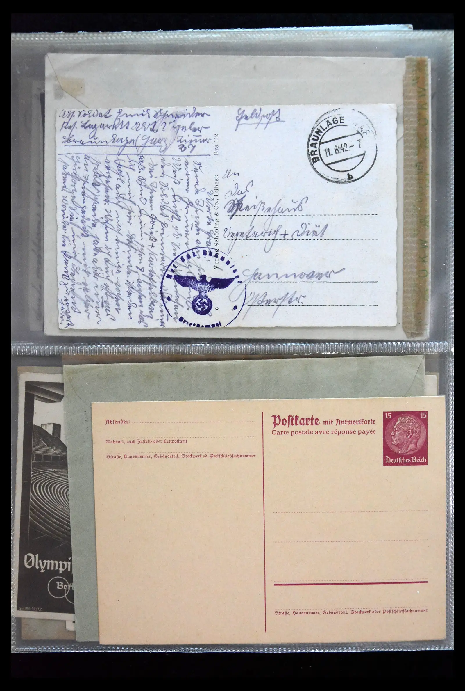 41226 0055 - Postzegelverzameling 41226 Duitse Reich brieven 1930-1945.