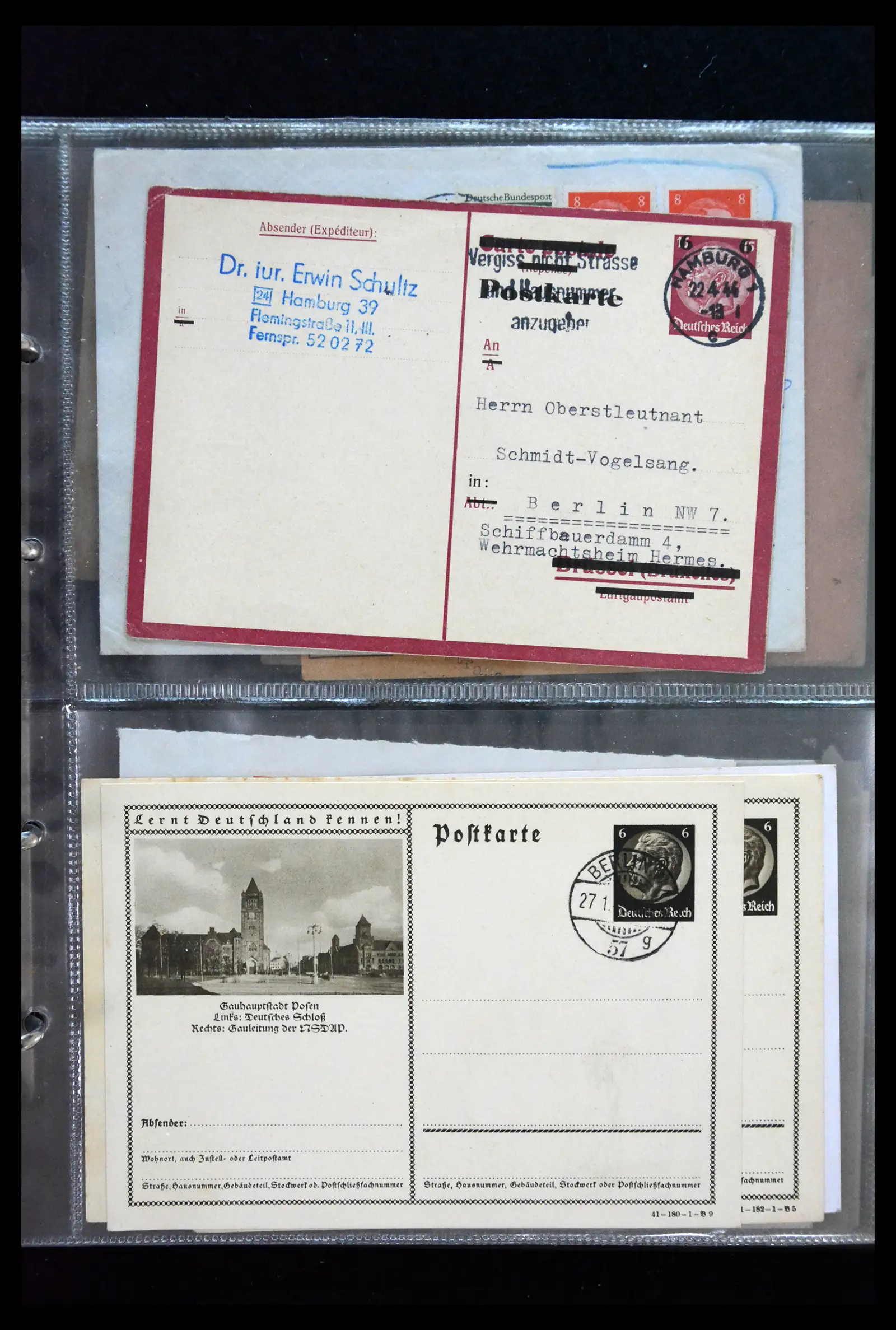 41226 0056 - Postzegelverzameling 41226 Duitse Reich brieven 1930-1945.
