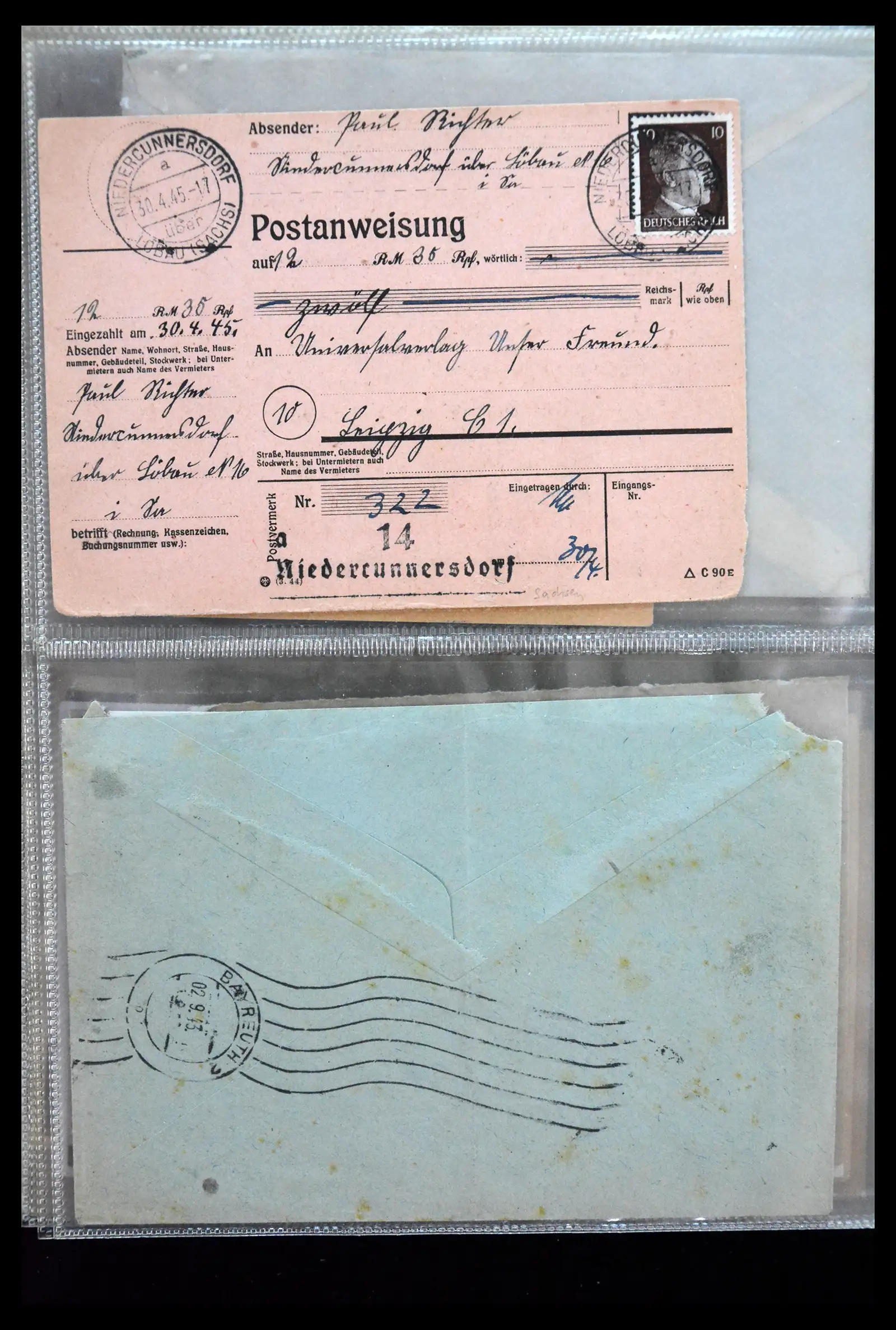 41226 0061 - Postzegelverzameling 41226 Duitse Reich brieven 1930-1945.