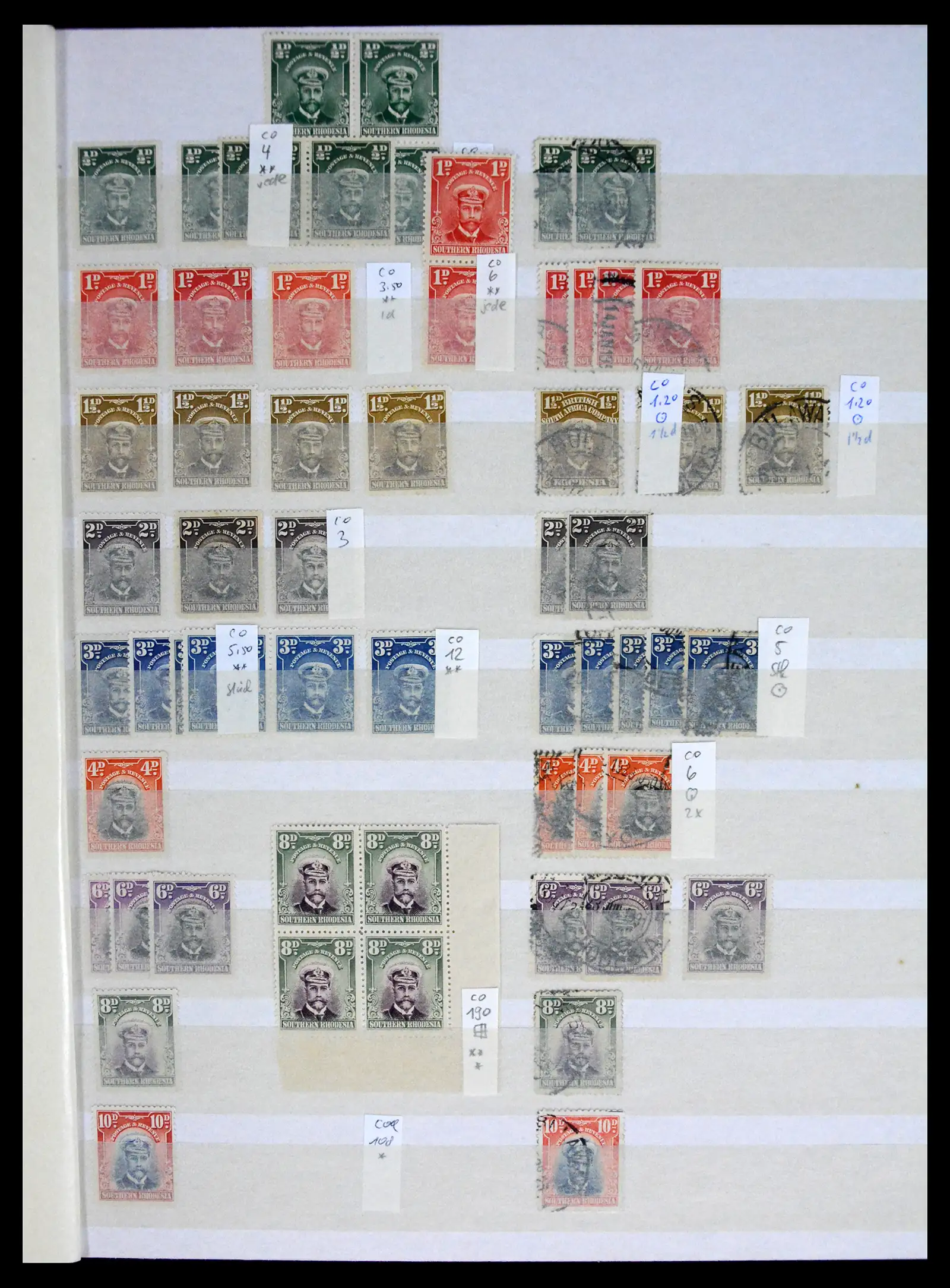 41245 0021 - Postzegelverzameling 41245 Rhodesië 1892-1978.