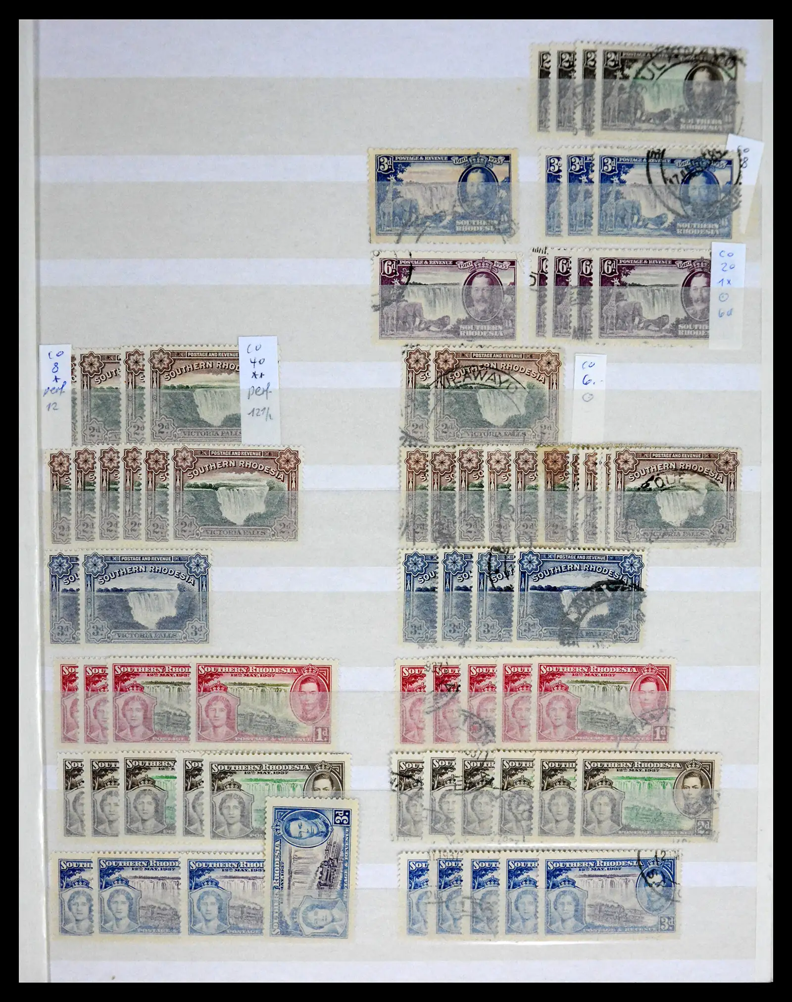 41245 0025 - Postzegelverzameling 41245 Rhodesië 1892-1978.