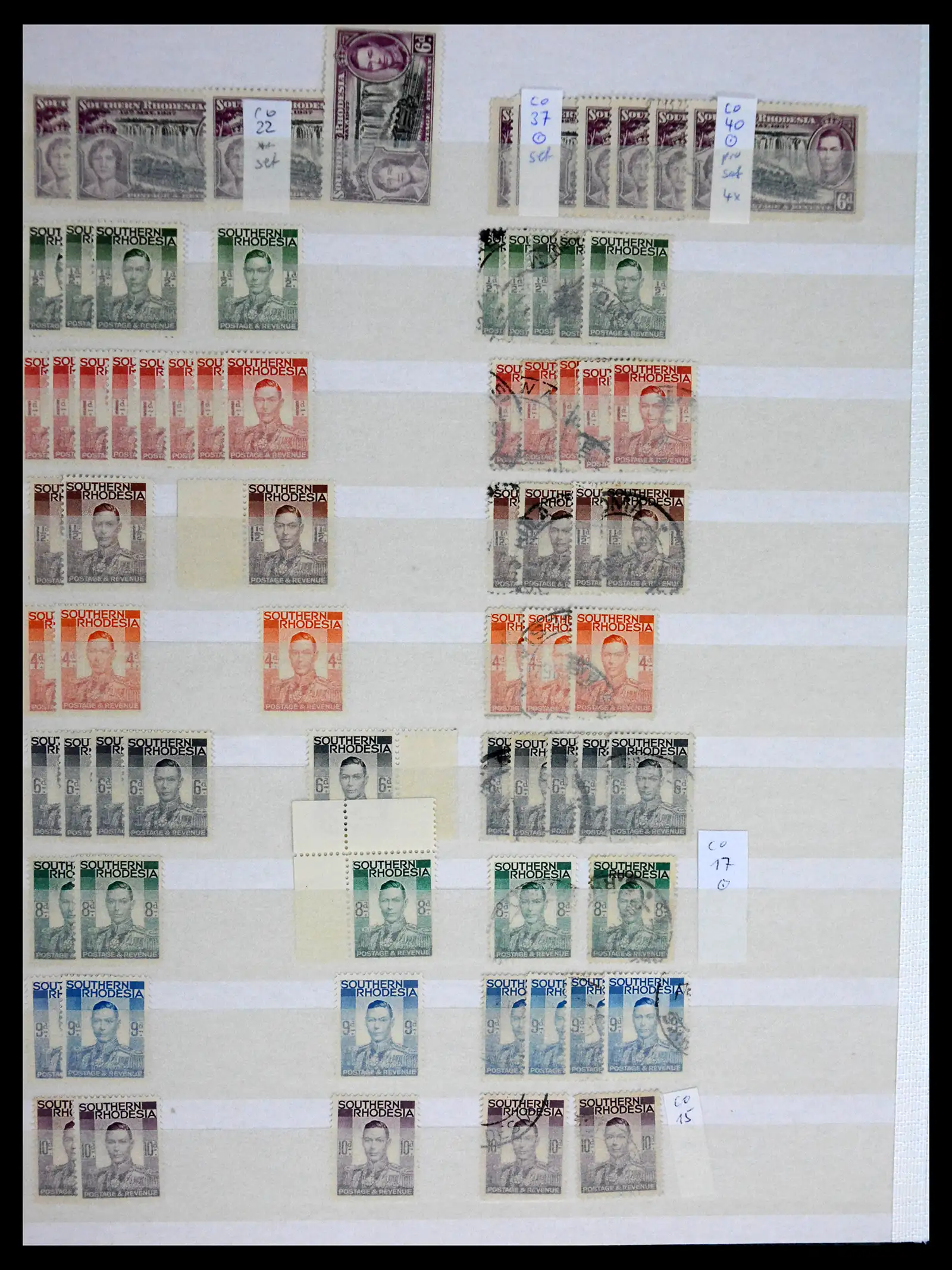 41245 0026 - Postzegelverzameling 41245 Rhodesië 1892-1978.