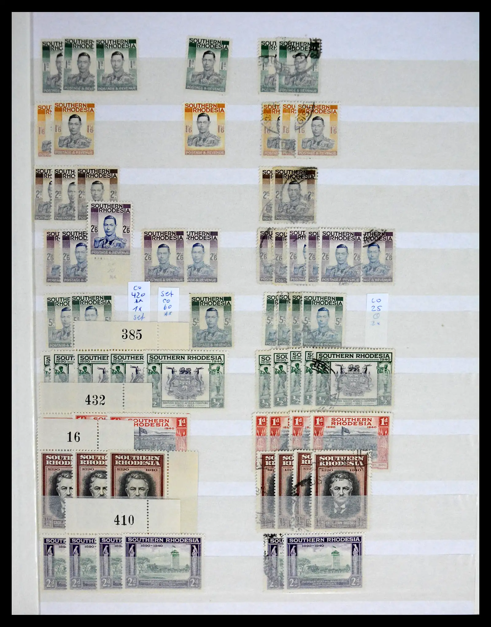 41245 0027 - Postzegelverzameling 41245 Rhodesië 1892-1978.