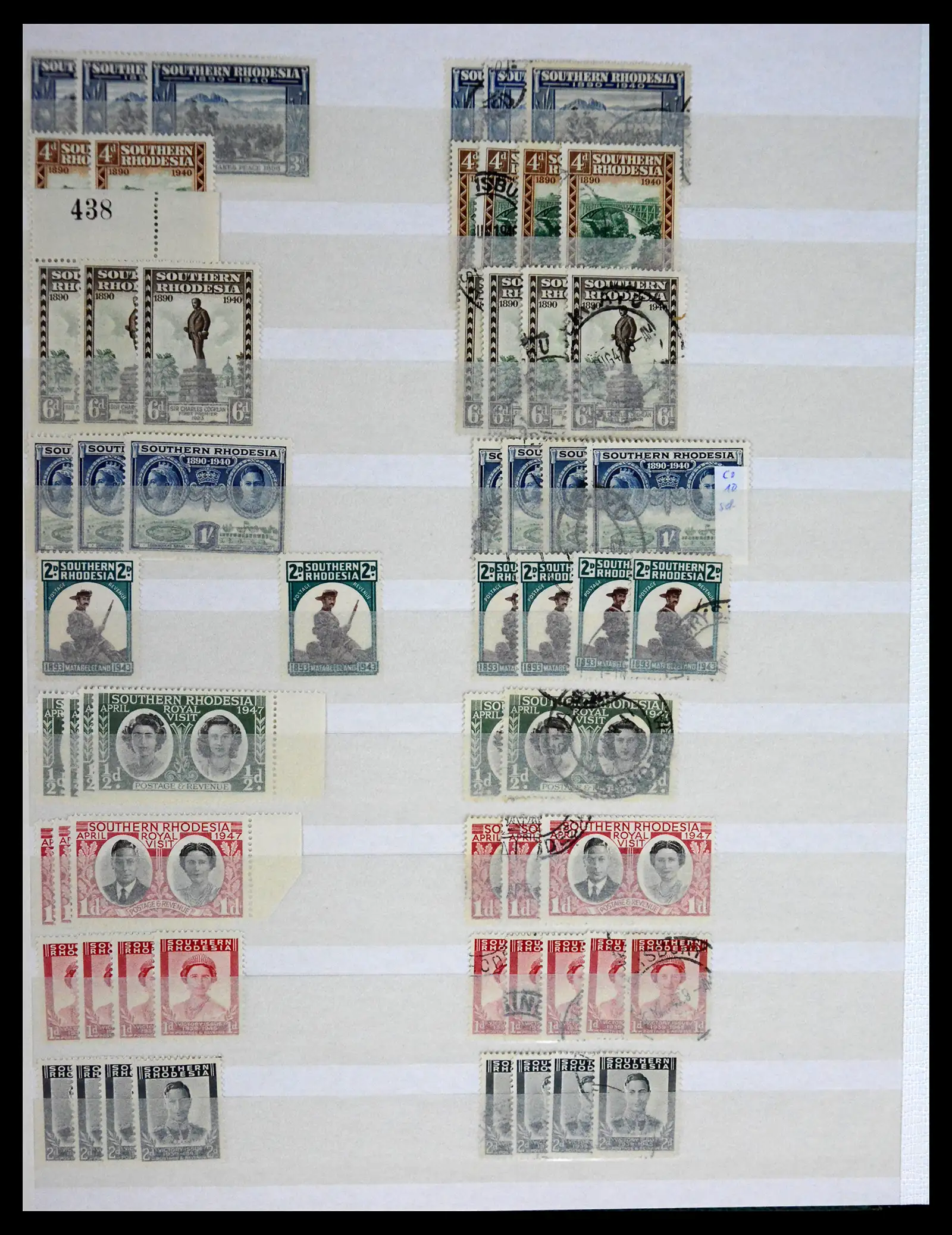 41245 0028 - Postzegelverzameling 41245 Rhodesië 1892-1978.
