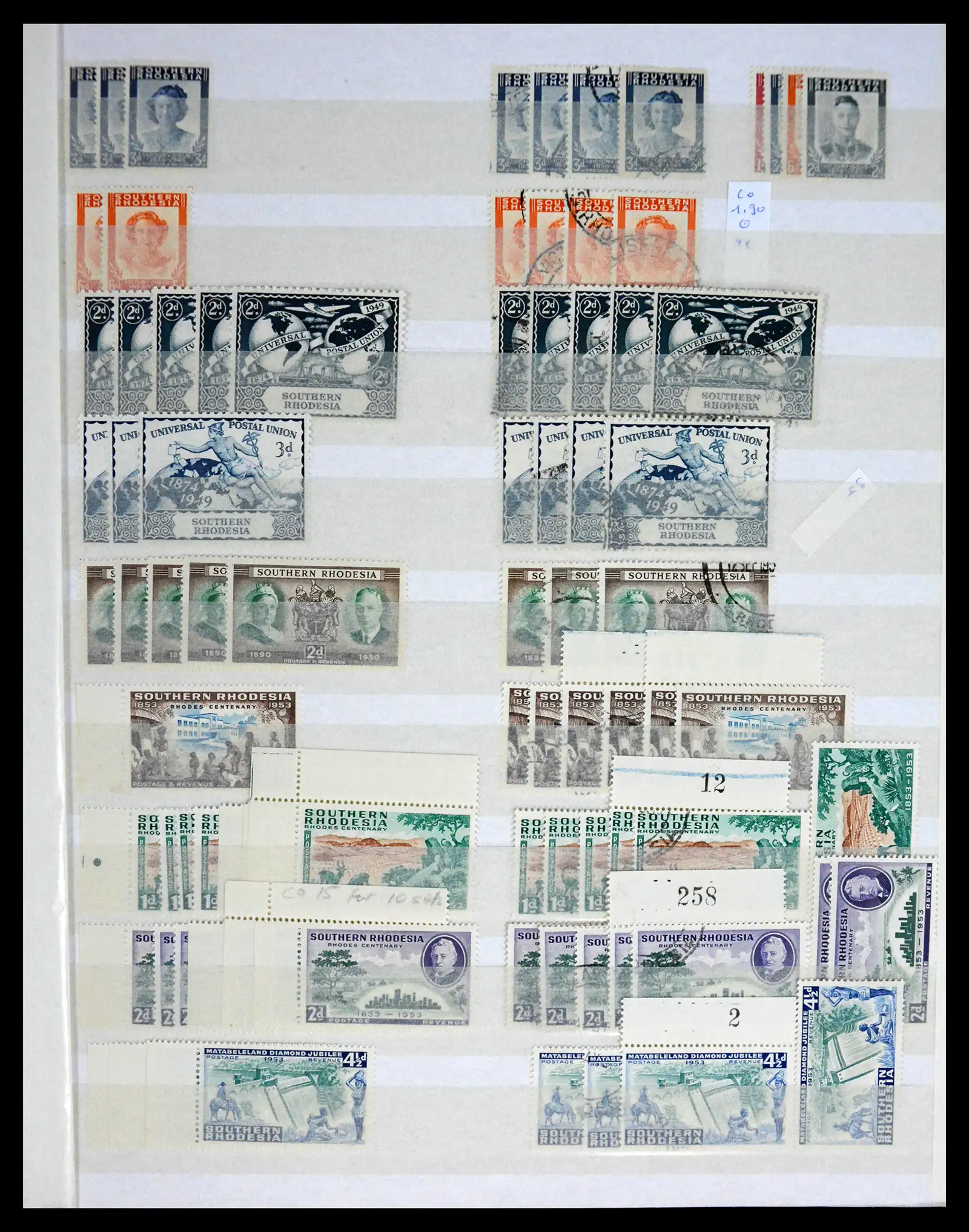 41245 0029 - Postzegelverzameling 41245 Rhodesië 1892-1978.