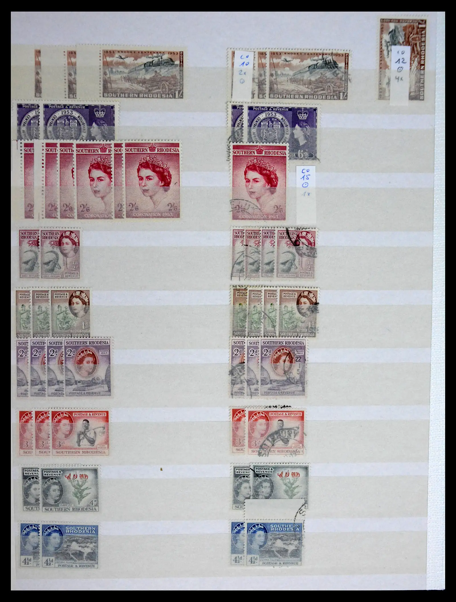 41245 0030 - Postzegelverzameling 41245 Rhodesië 1892-1978.