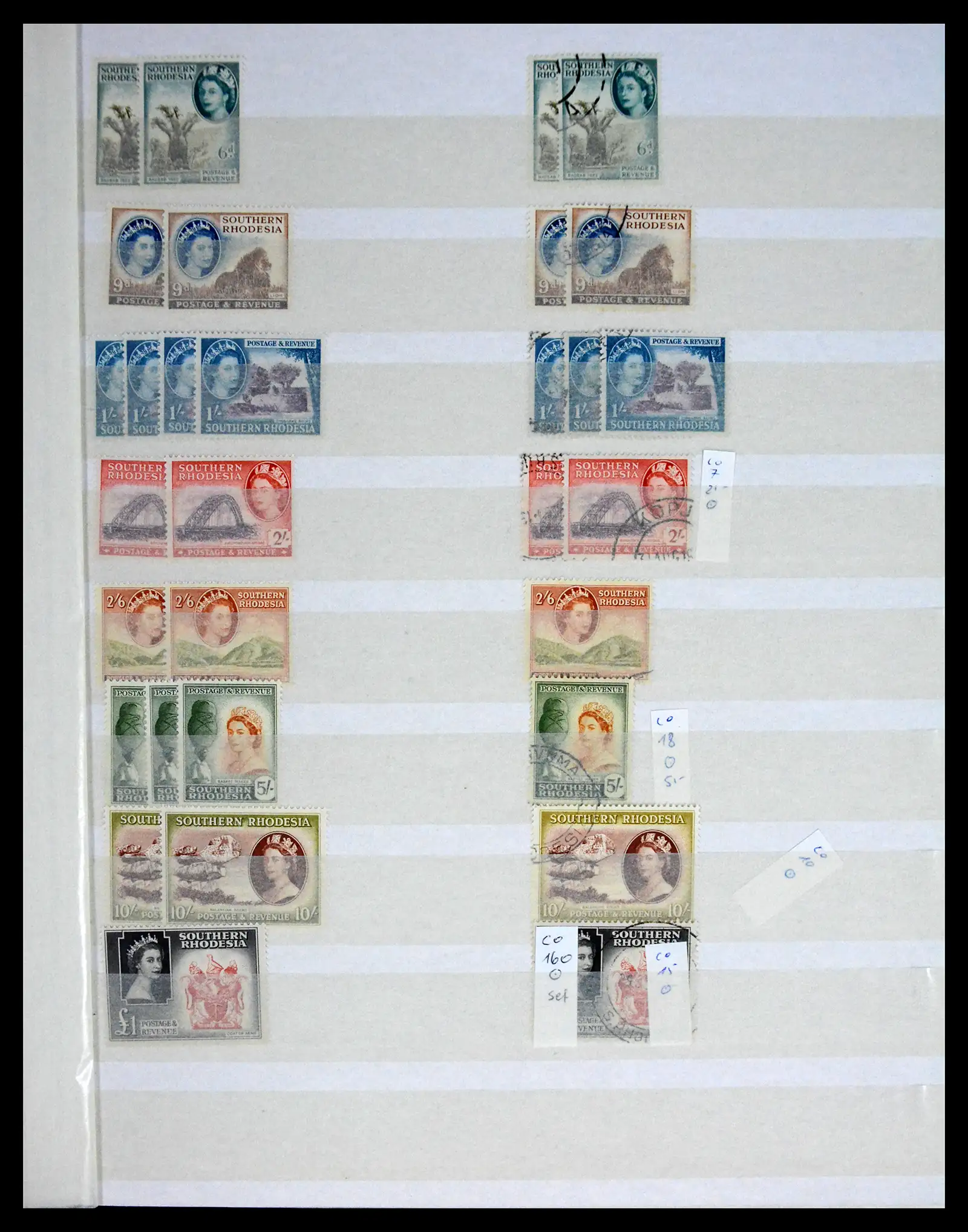 41245 0031 - Postzegelverzameling 41245 Rhodesië 1892-1978.