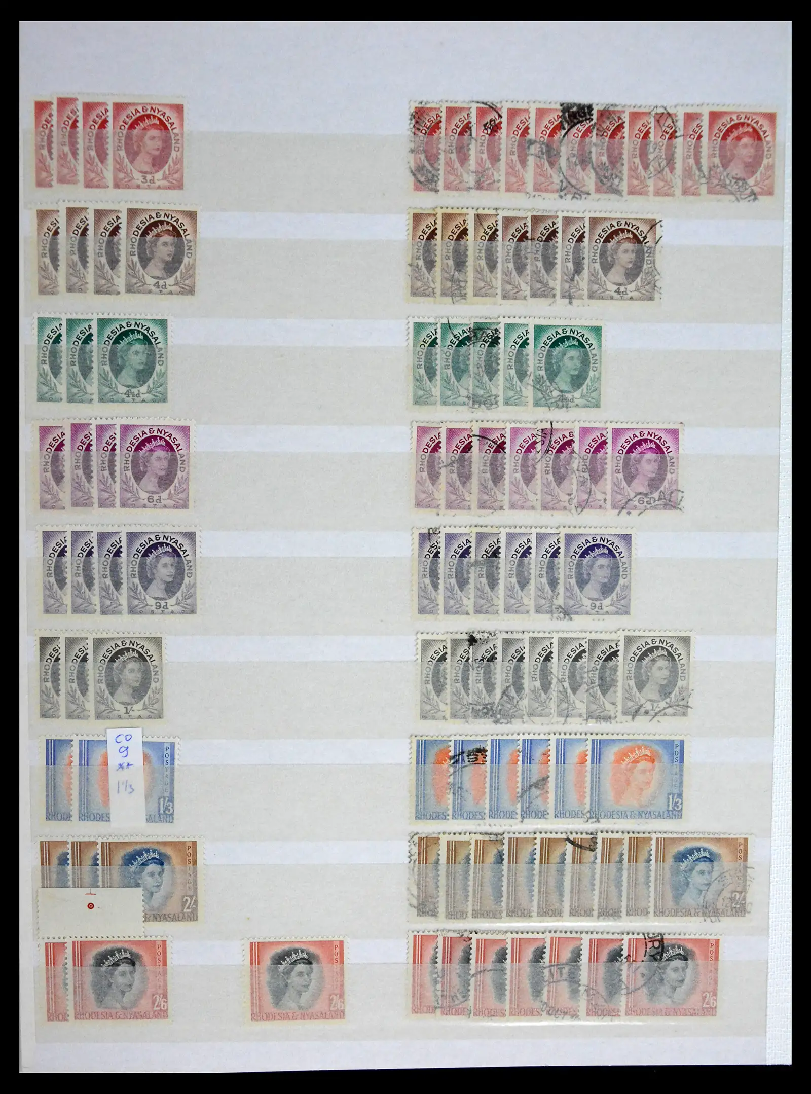 41245 0034 - Postzegelverzameling 41245 Rhodesië 1892-1978.