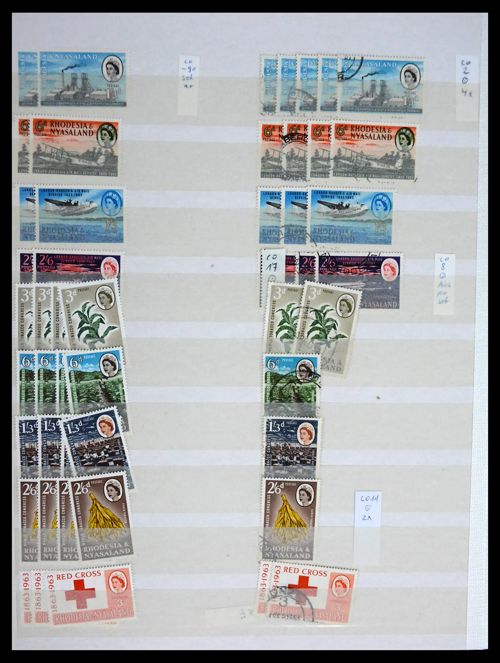 41245 0038 - Postzegelverzameling 41245 Rhodesië 1892-1978.
