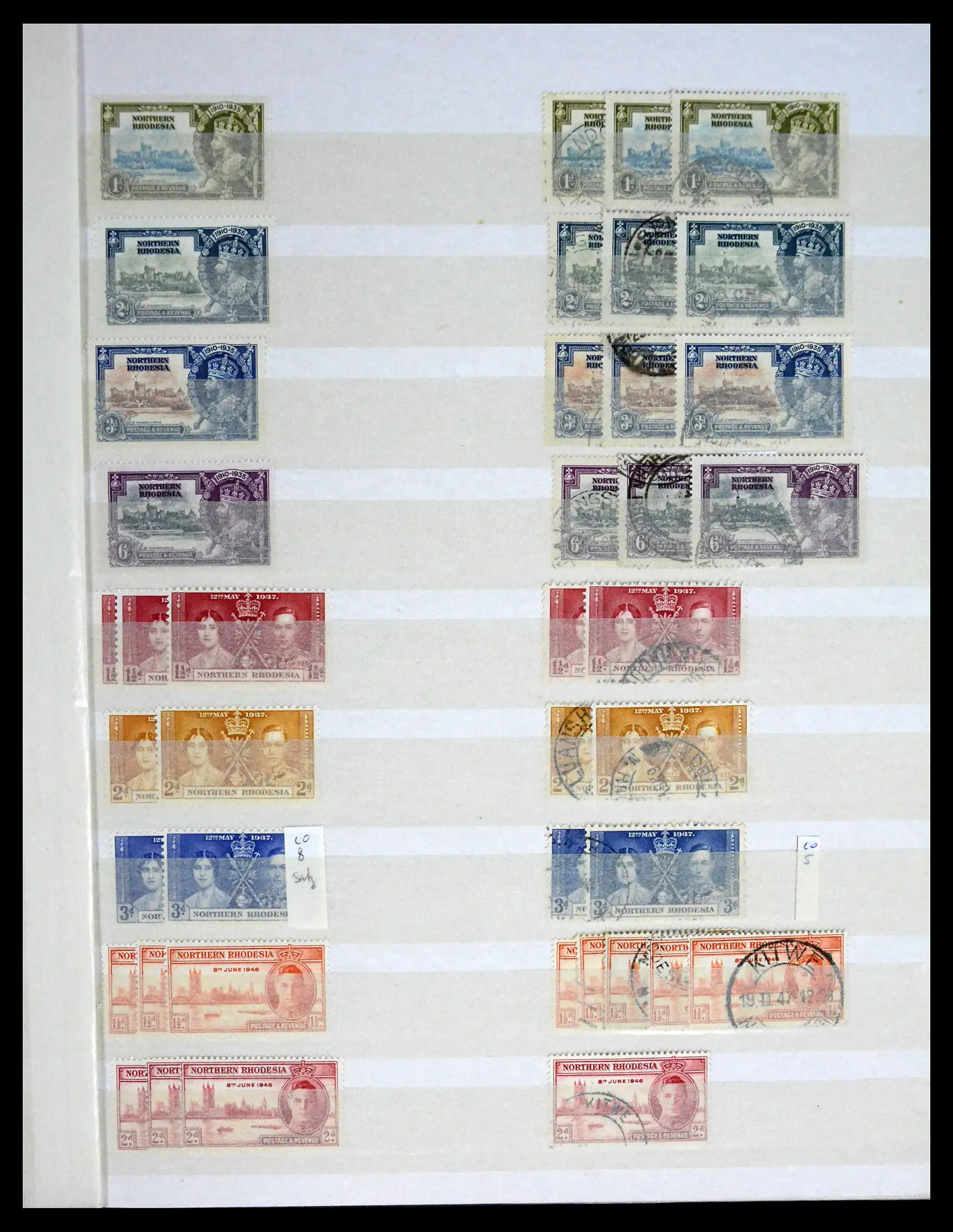 41245 0041 - Postzegelverzameling 41245 Rhodesië 1892-1978.