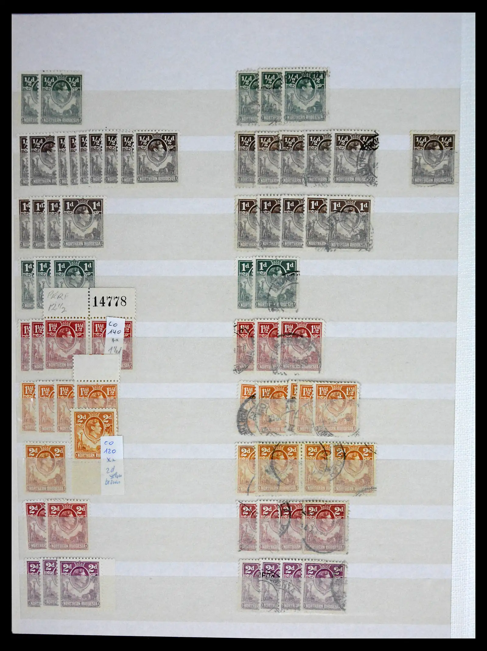 41245 0042 - Postzegelverzameling 41245 Rhodesië 1892-1978.