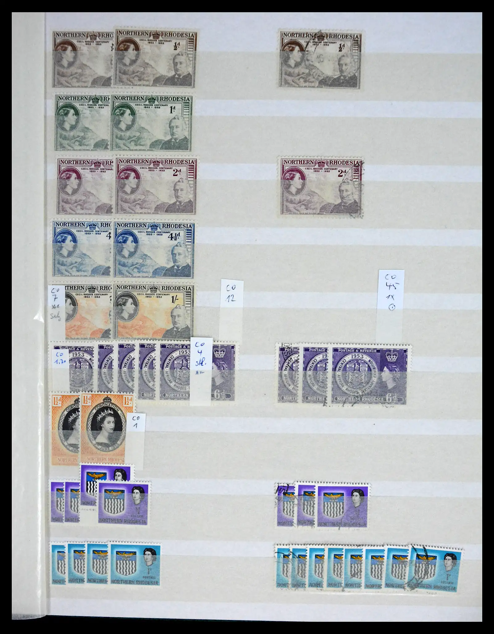 41245 0045 - Postzegelverzameling 41245 Rhodesië 1892-1978.