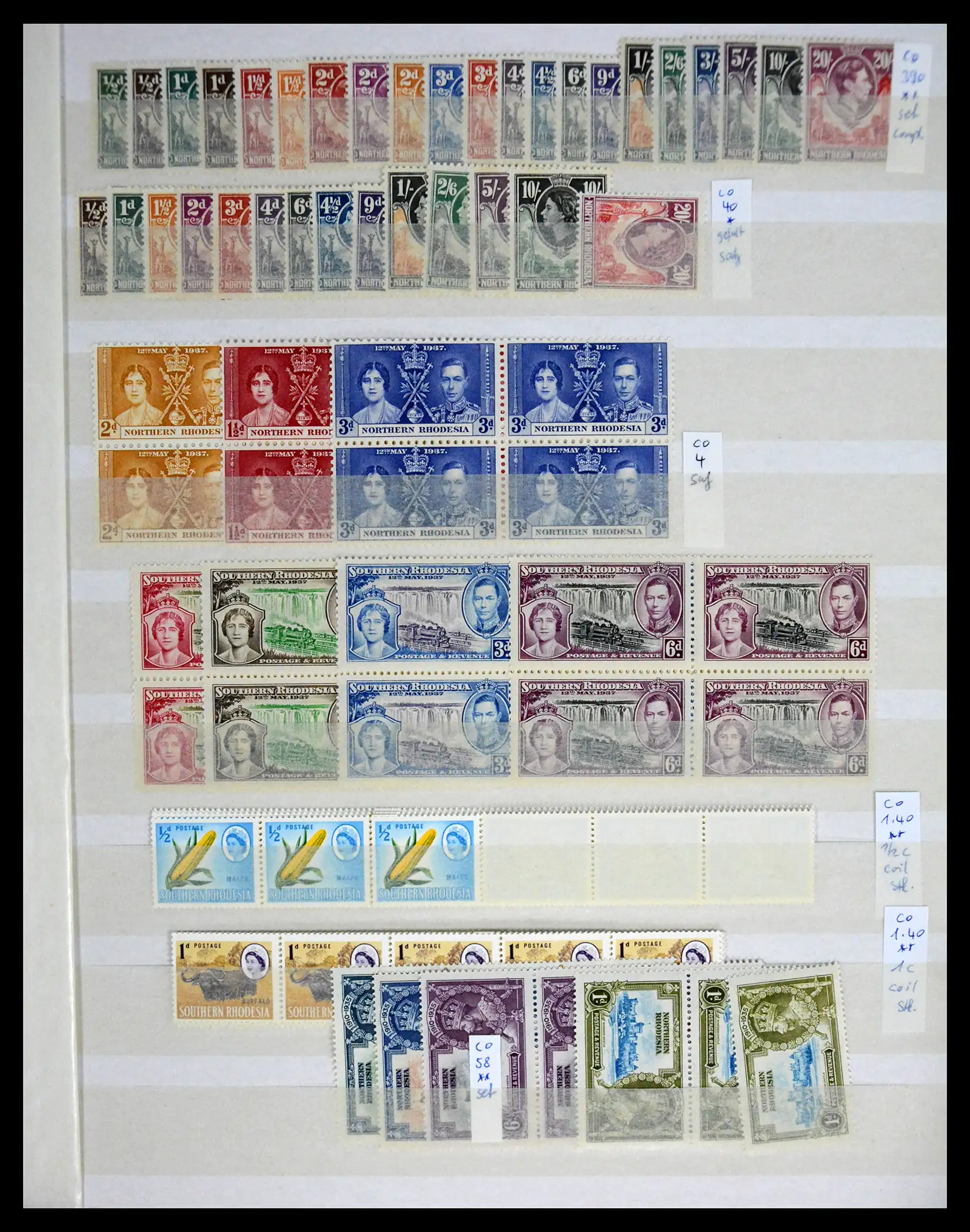 41245 0049 - Postzegelverzameling 41245 Rhodesië 1892-1978.