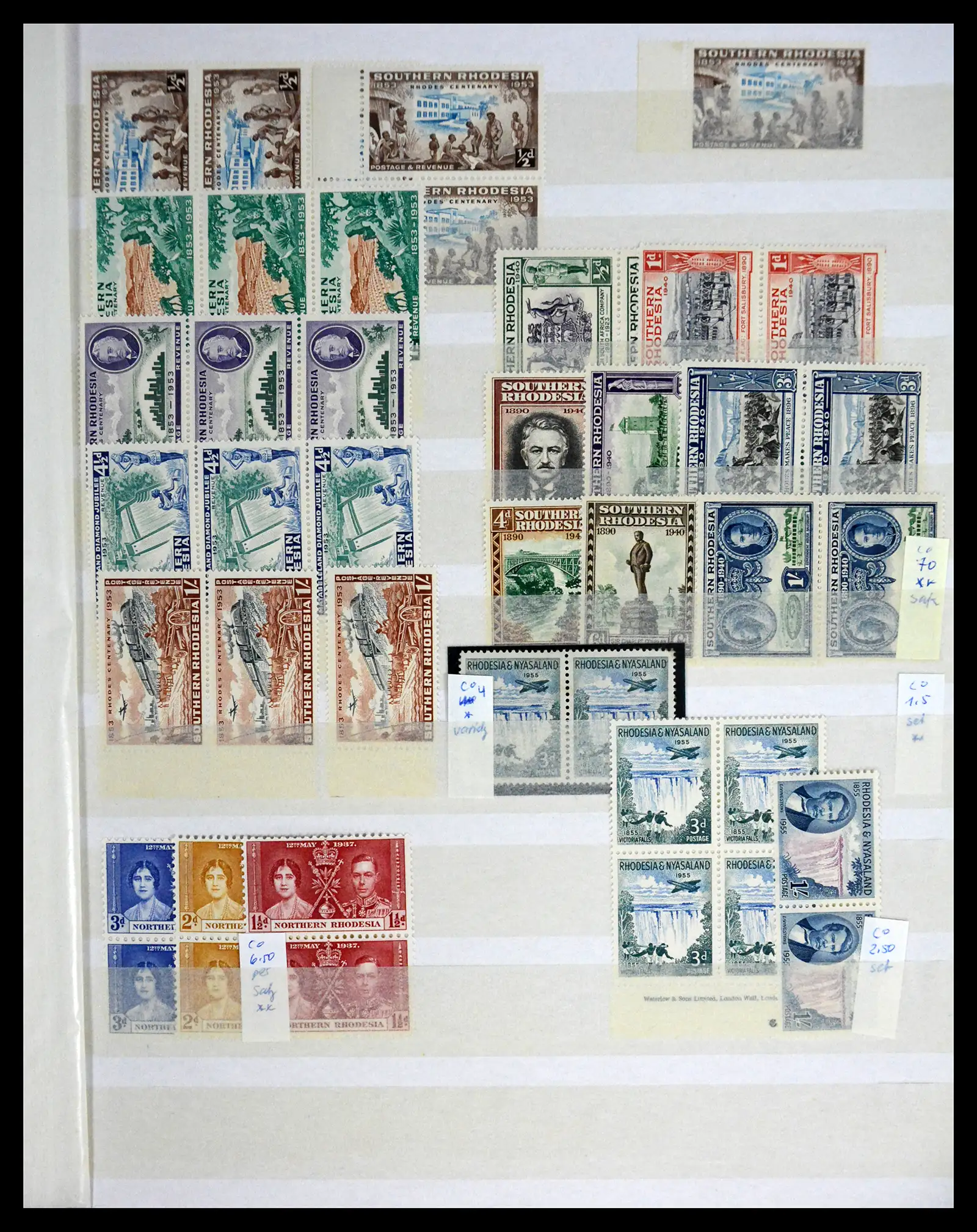 41245 0051 - Postzegelverzameling 41245 Rhodesië 1892-1978.