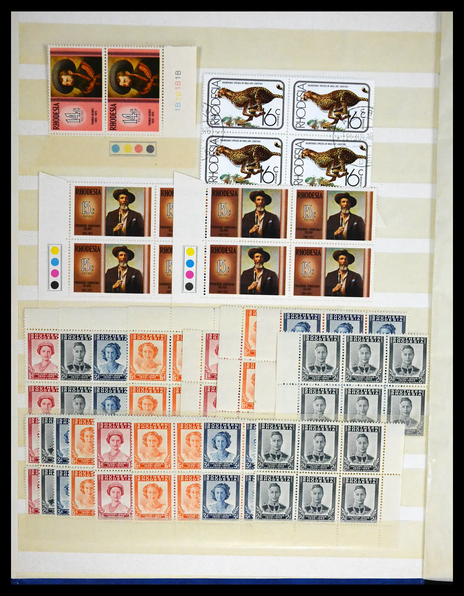 41245 0054 - Postzegelverzameling 41245 Rhodesië 1892-1978.