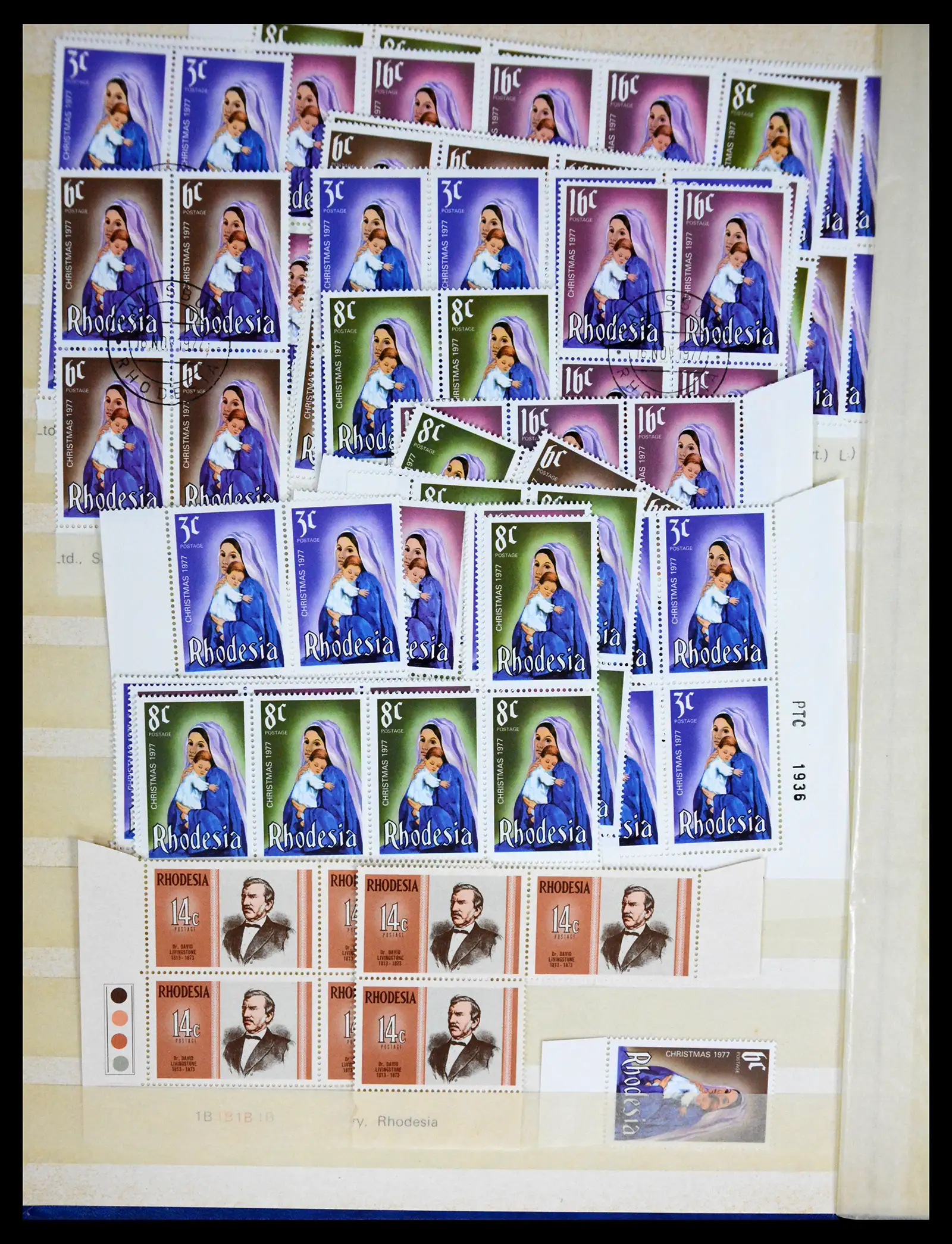 41245 0060 - Postzegelverzameling 41245 Rhodesië 1892-1978.