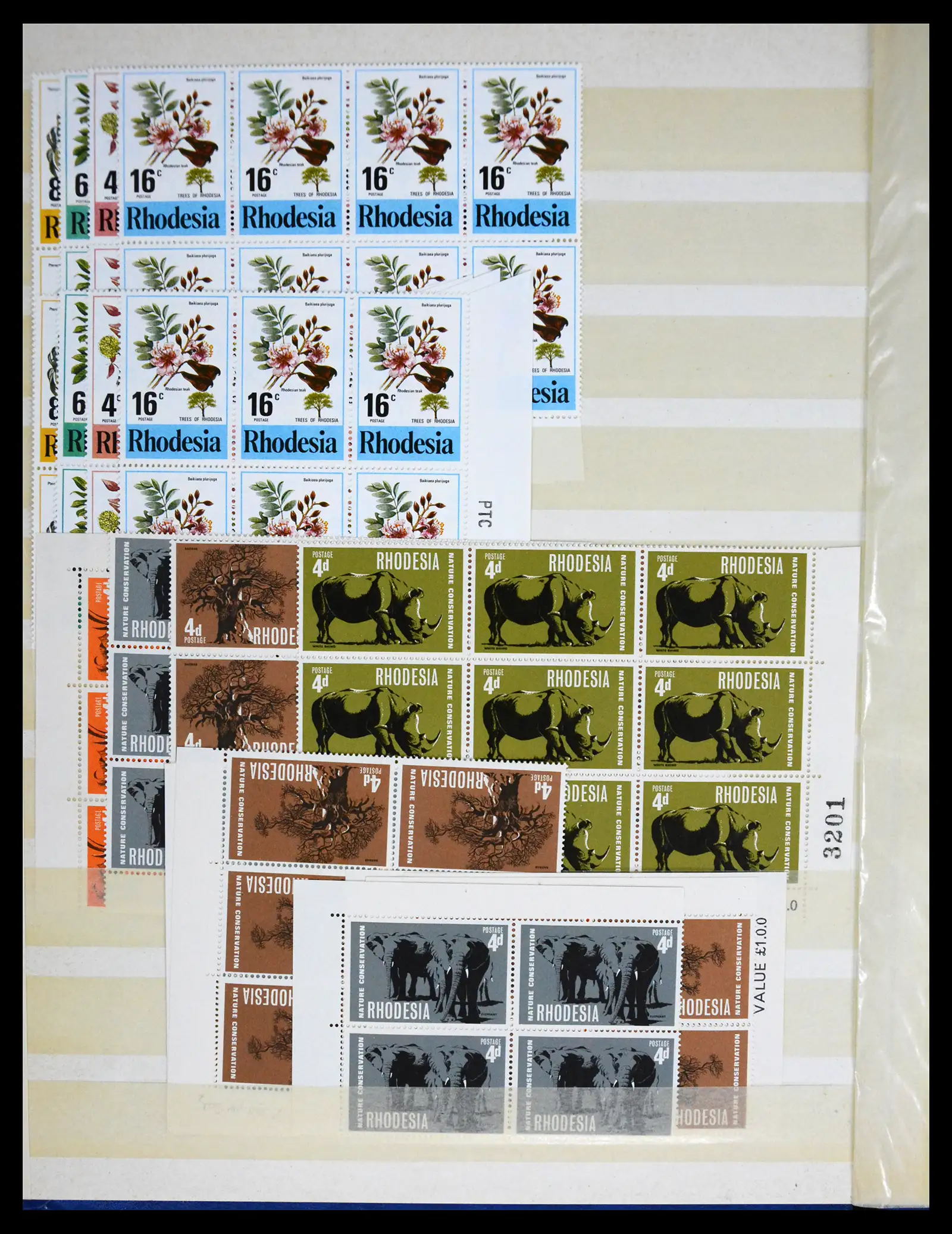 41245 0062 - Postzegelverzameling 41245 Rhodesië 1892-1978.